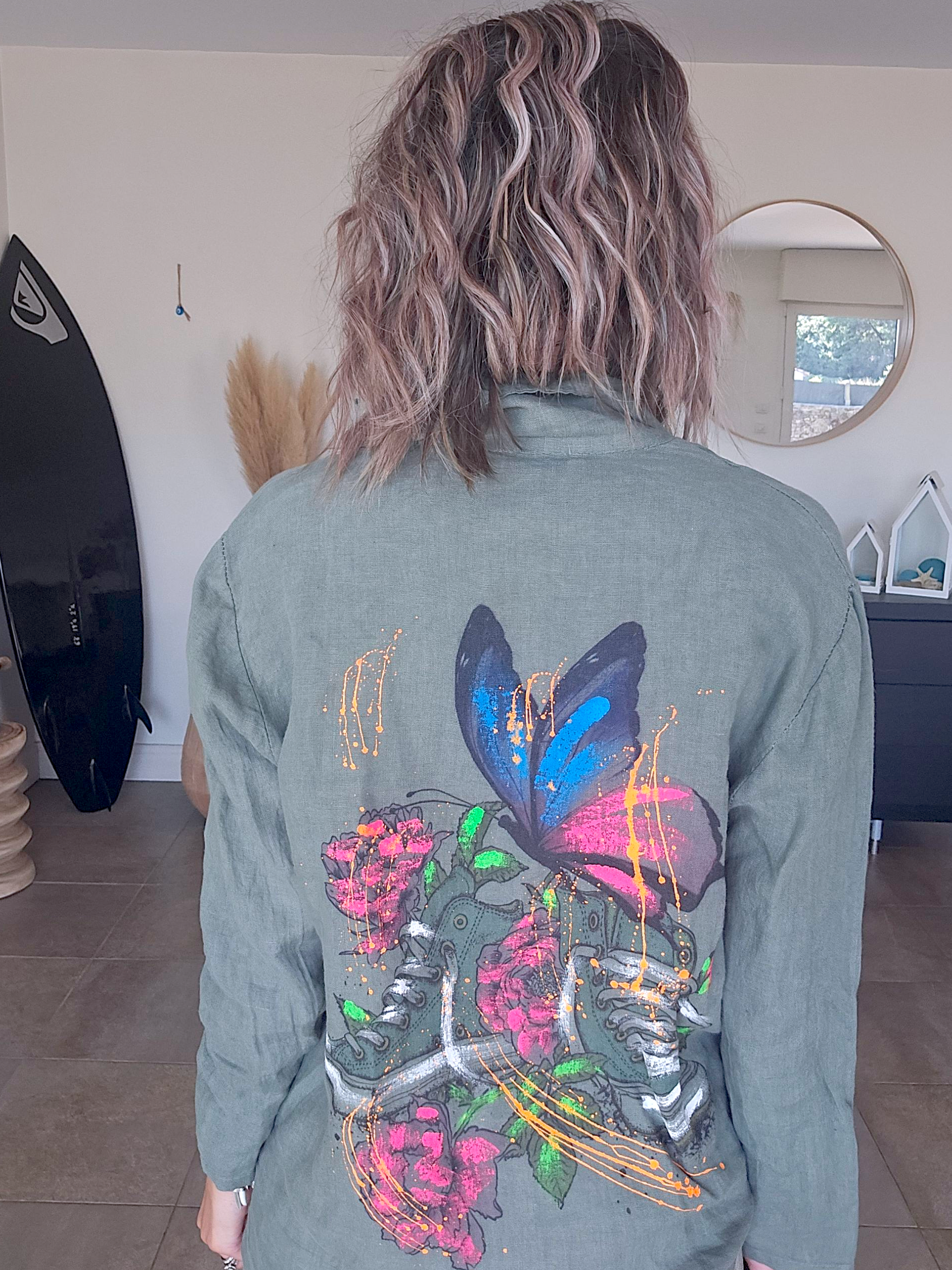 Veste surchemise kaki