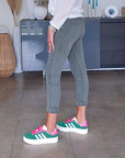 Pantalon slim kaki-gris