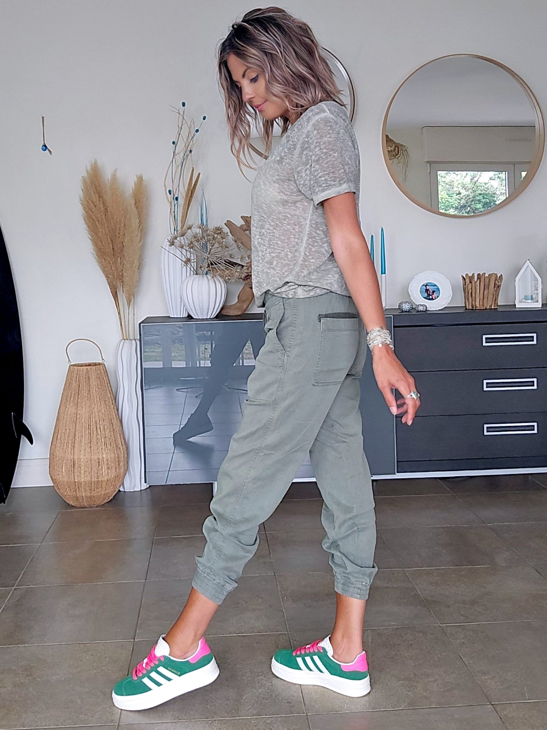 Pantalon jog kaki