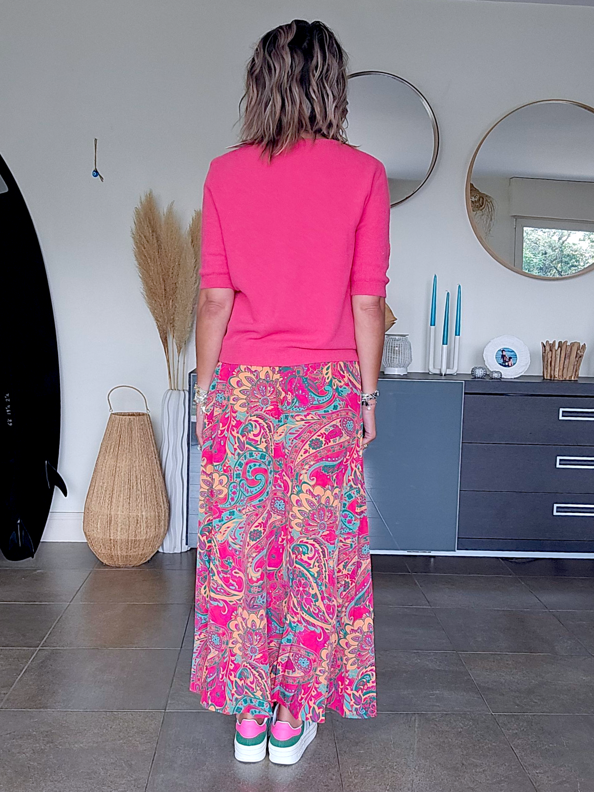 Pull doux rose fuchsia