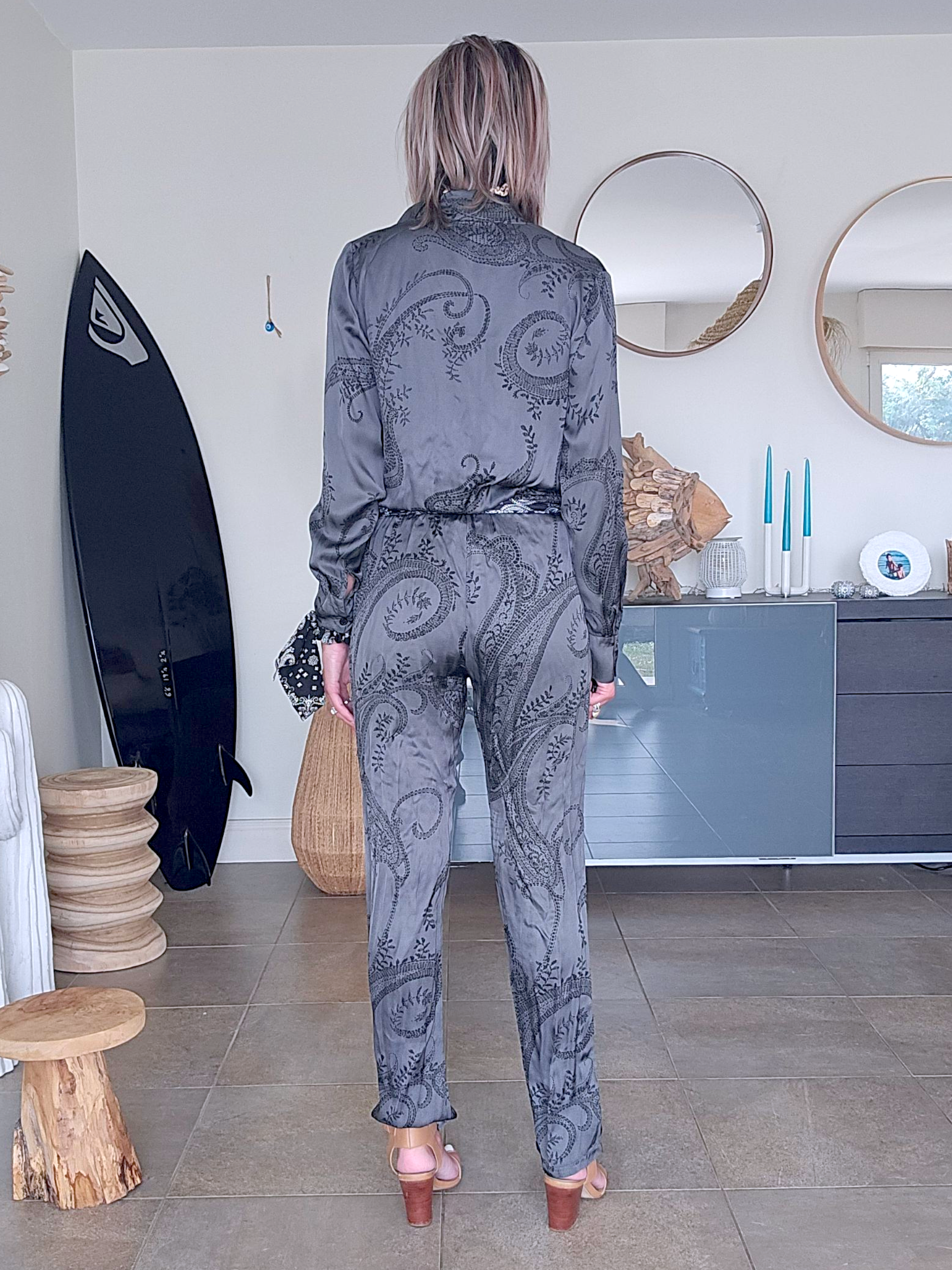 Combinaison bandana gris