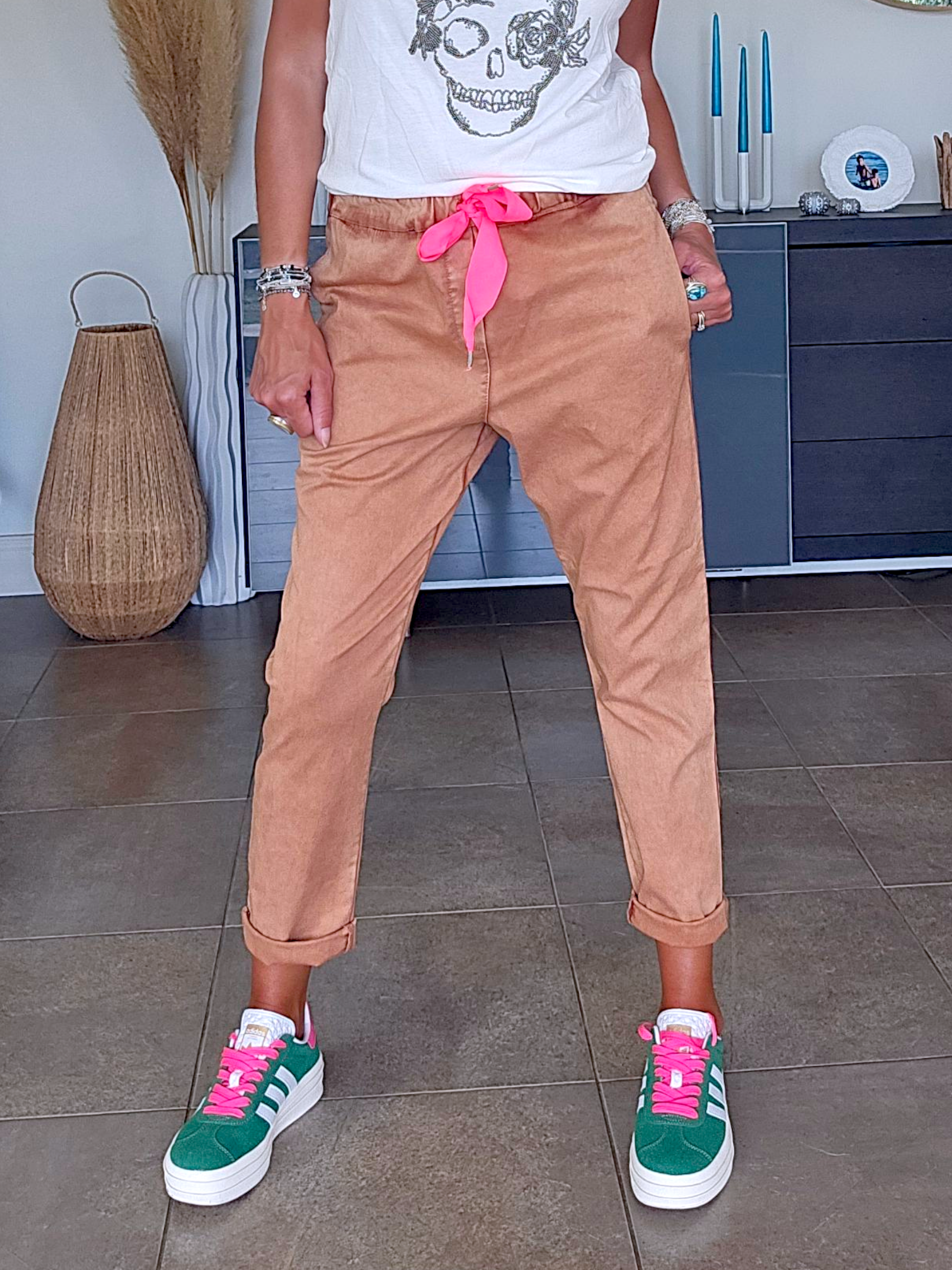 Pantalon chino terre