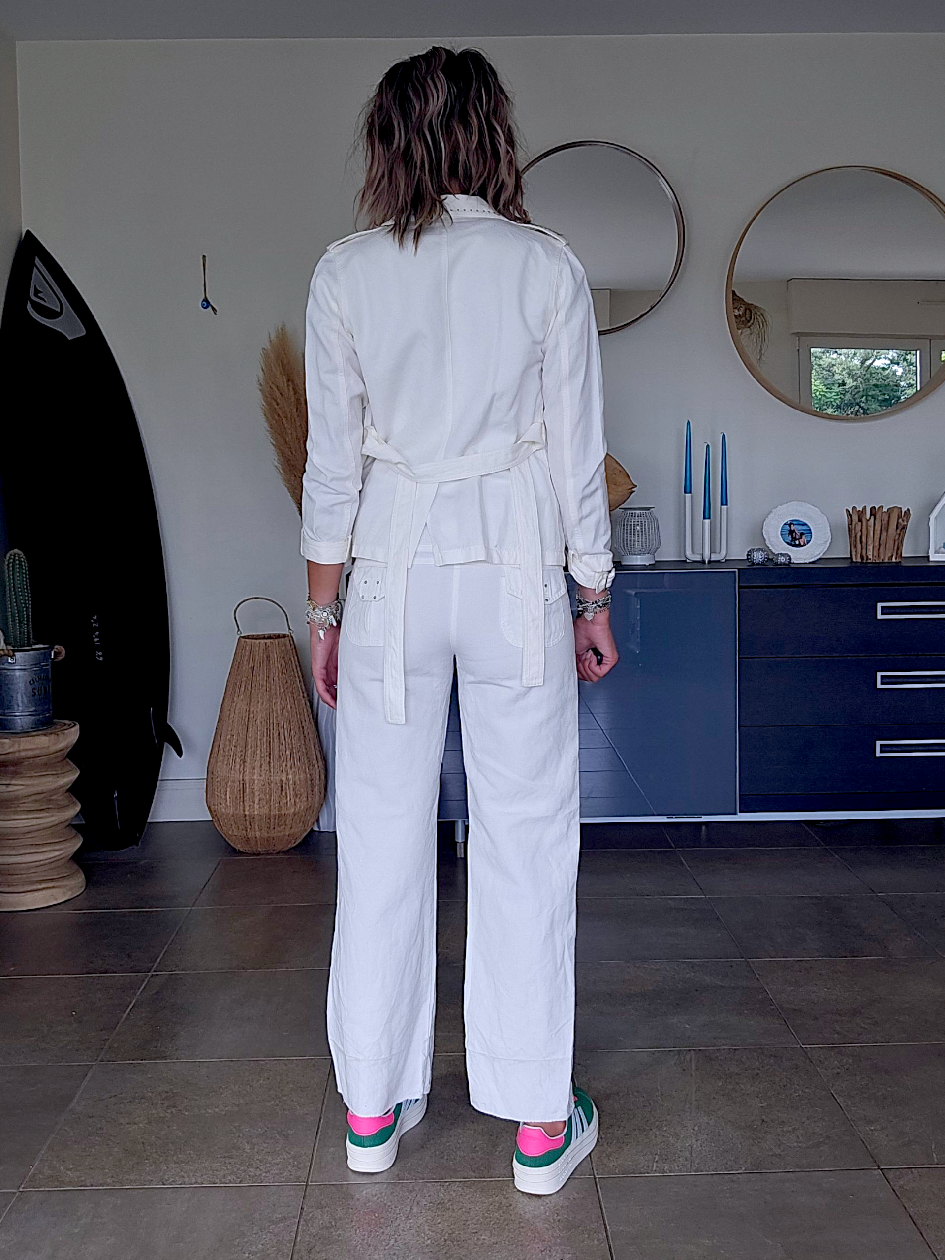 Veste white rock-chic