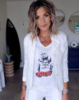 Veste white rock-chic