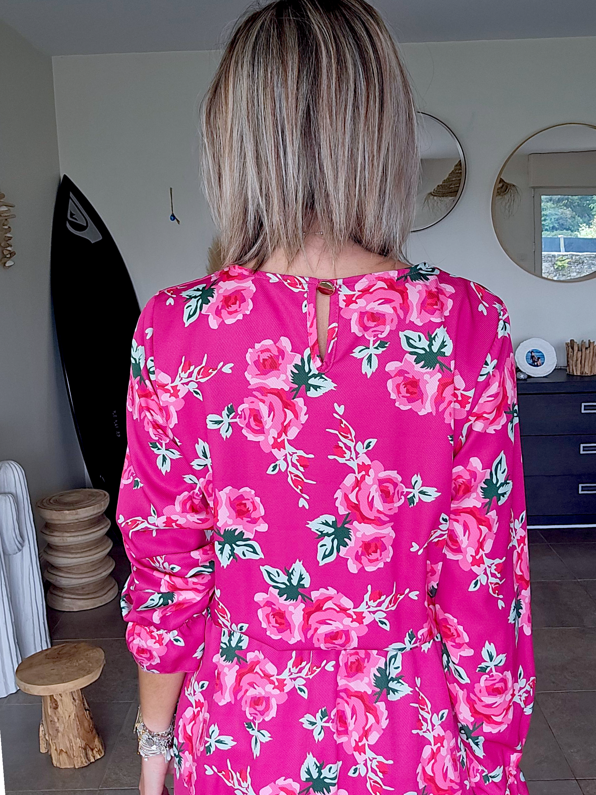 Robe flowers fuchsia
