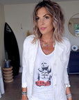 Veste white rock-chic