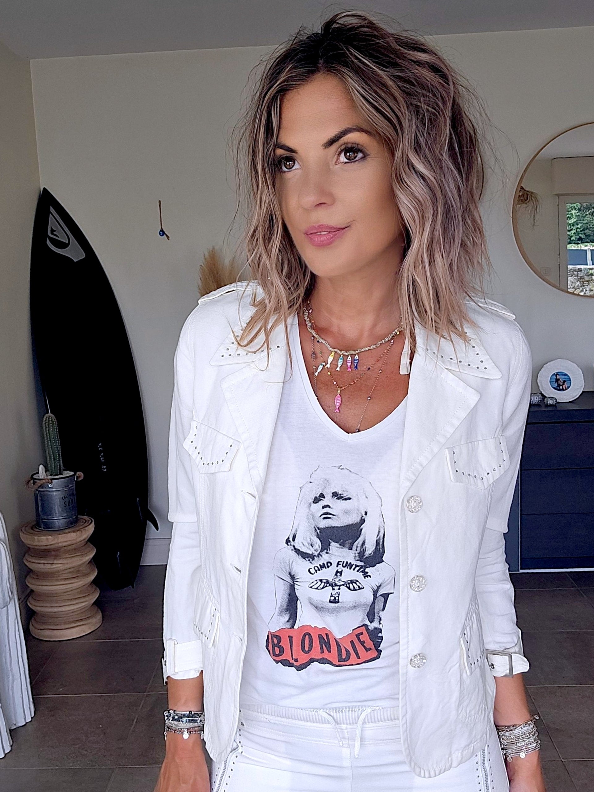 Tee-shirt blanc Blondie