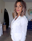 Veste white rock-chic