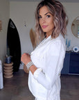 Veste white rock-chic