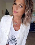 Veste white rock-chic