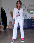 Veste white rock-chic