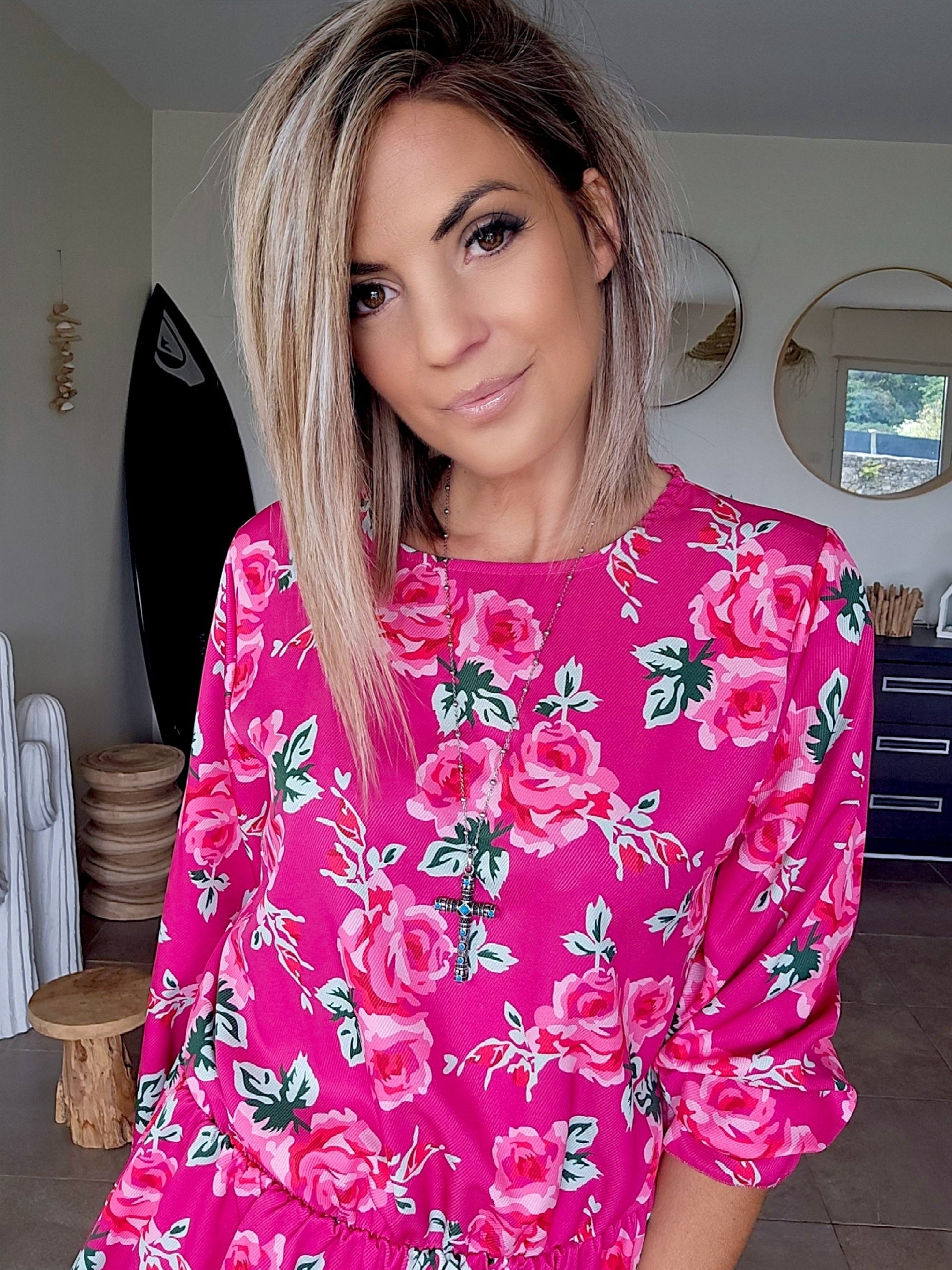 Robe flowers fuchsia