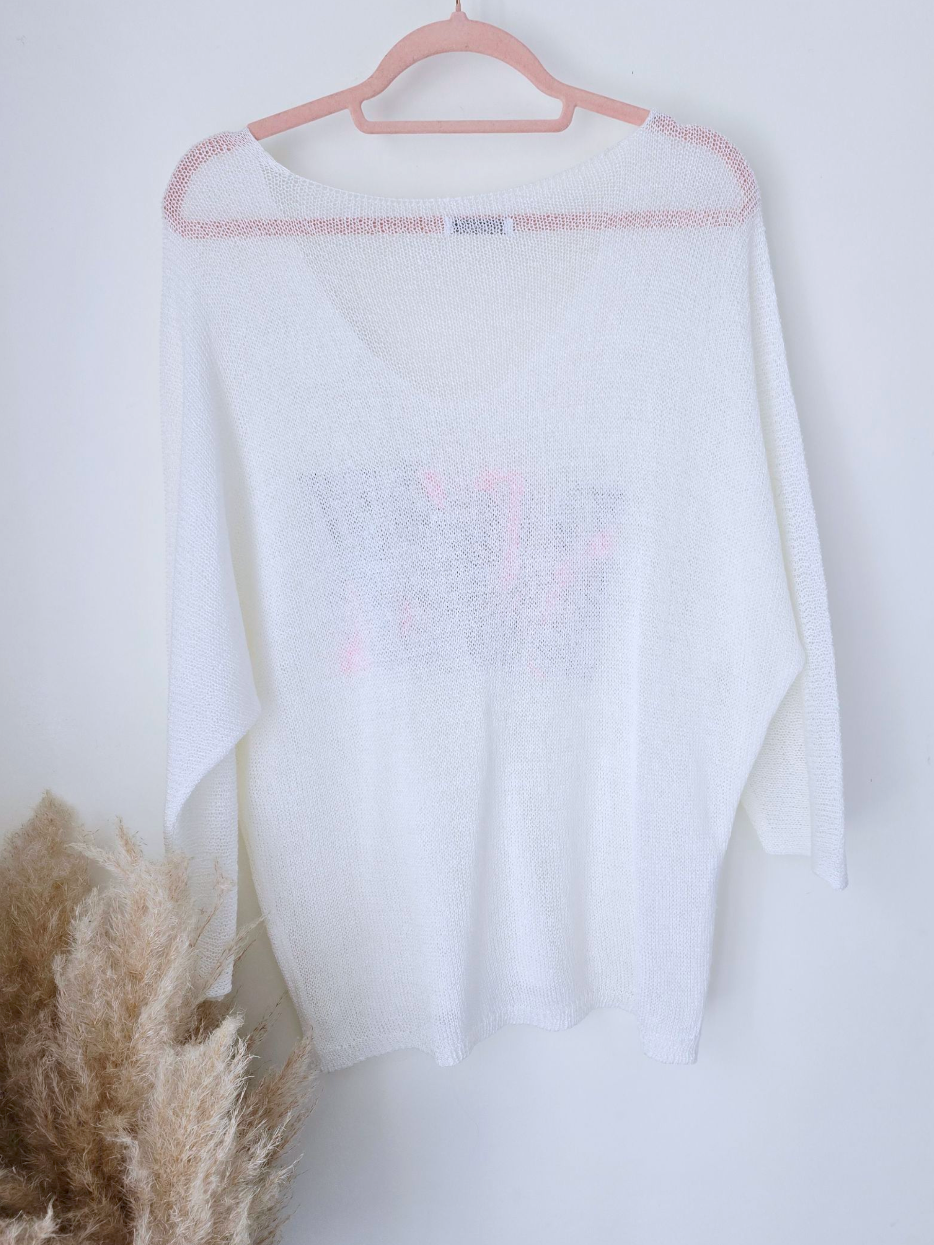 Pull blanc rock