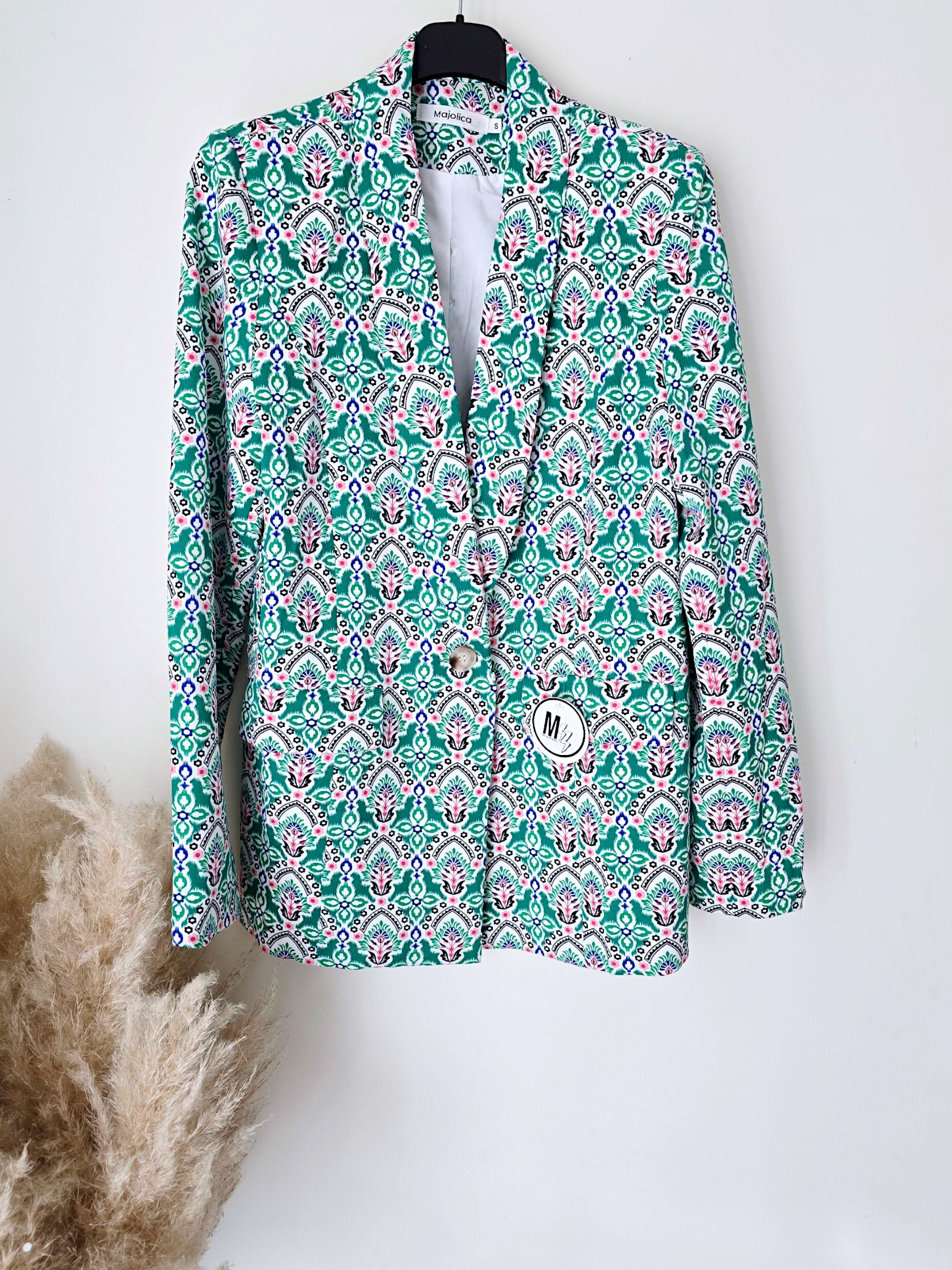 Veste flowers verte