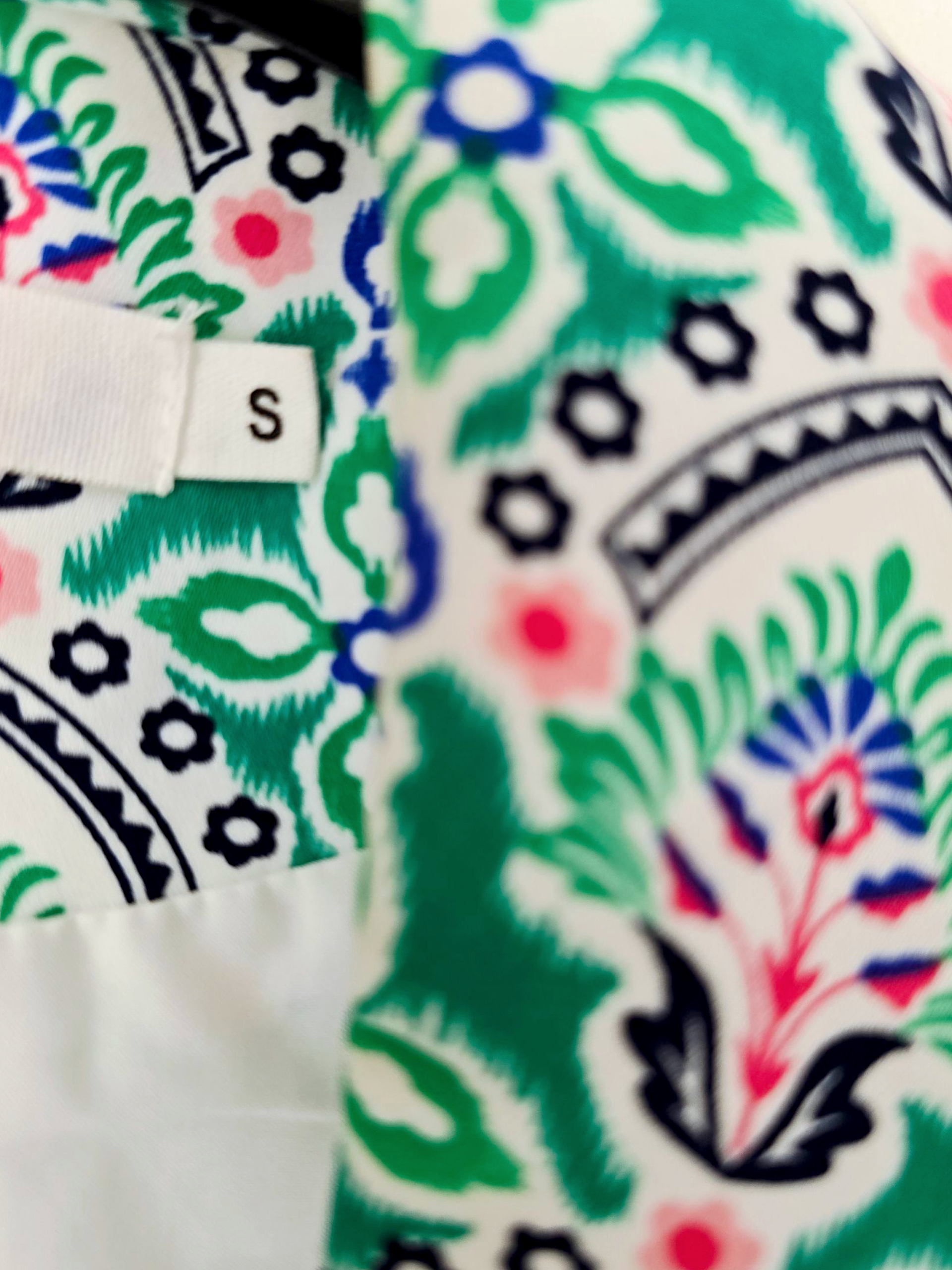 Veste flowers verte