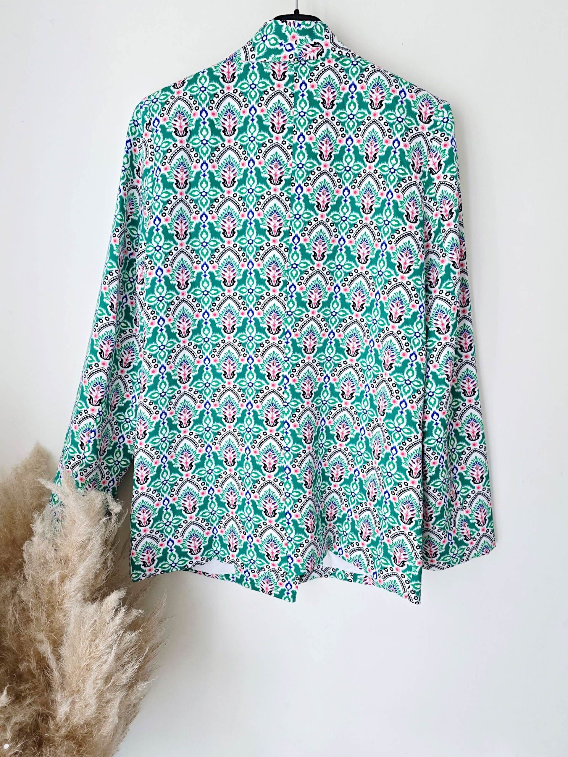 Veste flowers verte