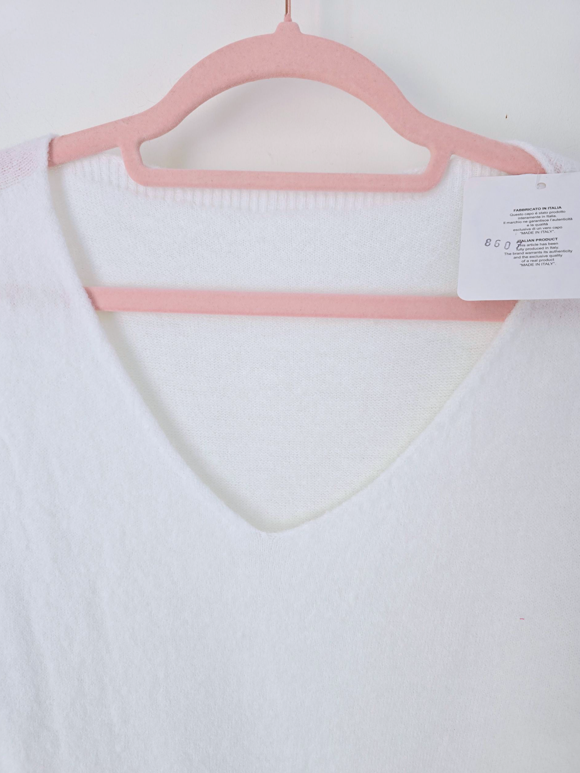 Pull doux blanc
