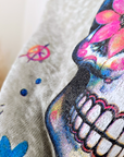 T-shirt skull kaki-beige