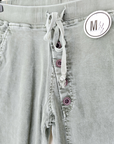 Pantalon slim kaki-gris