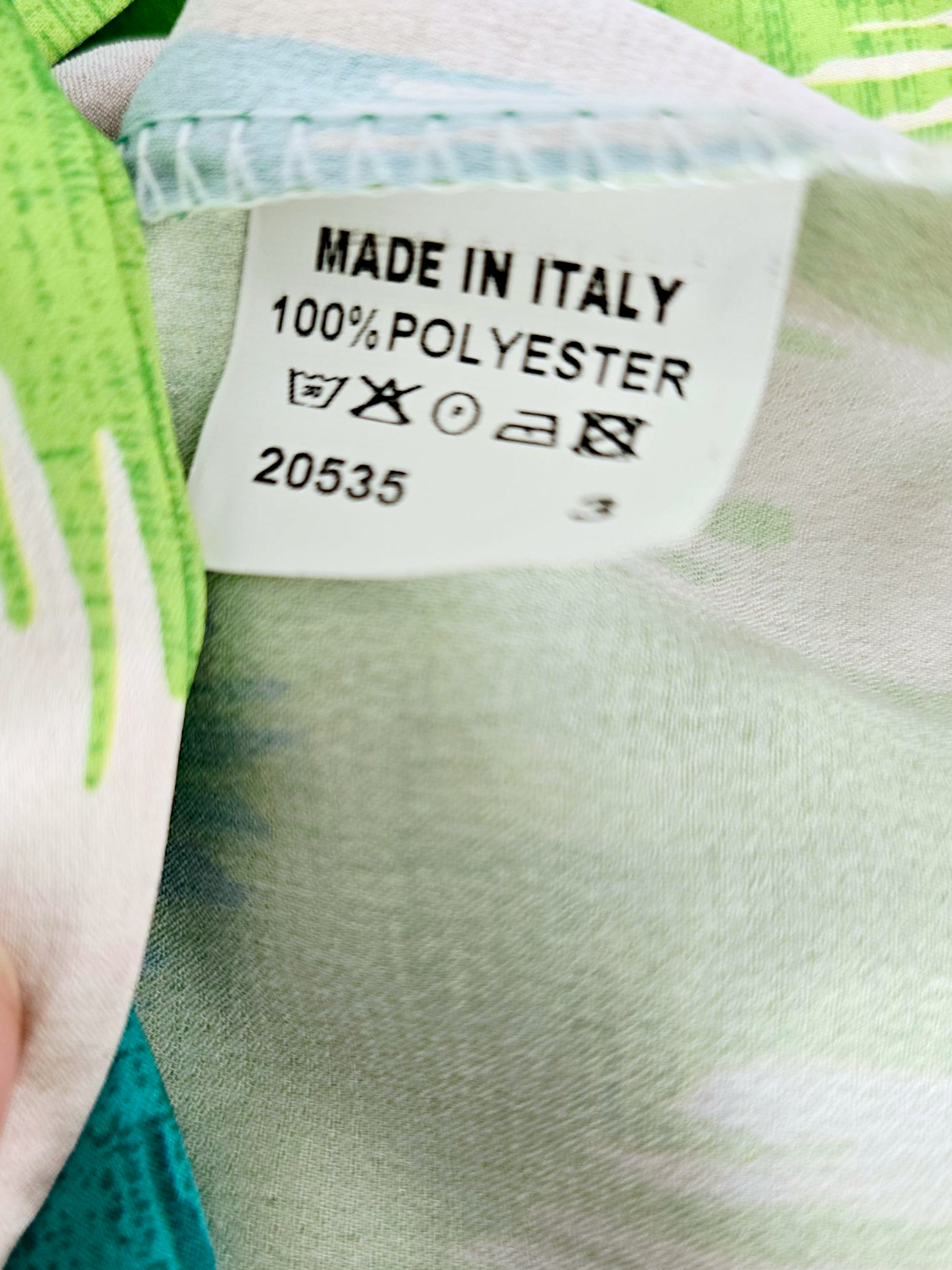 Blouse tie and dye vert
