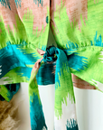 Blouse tie and dye vert