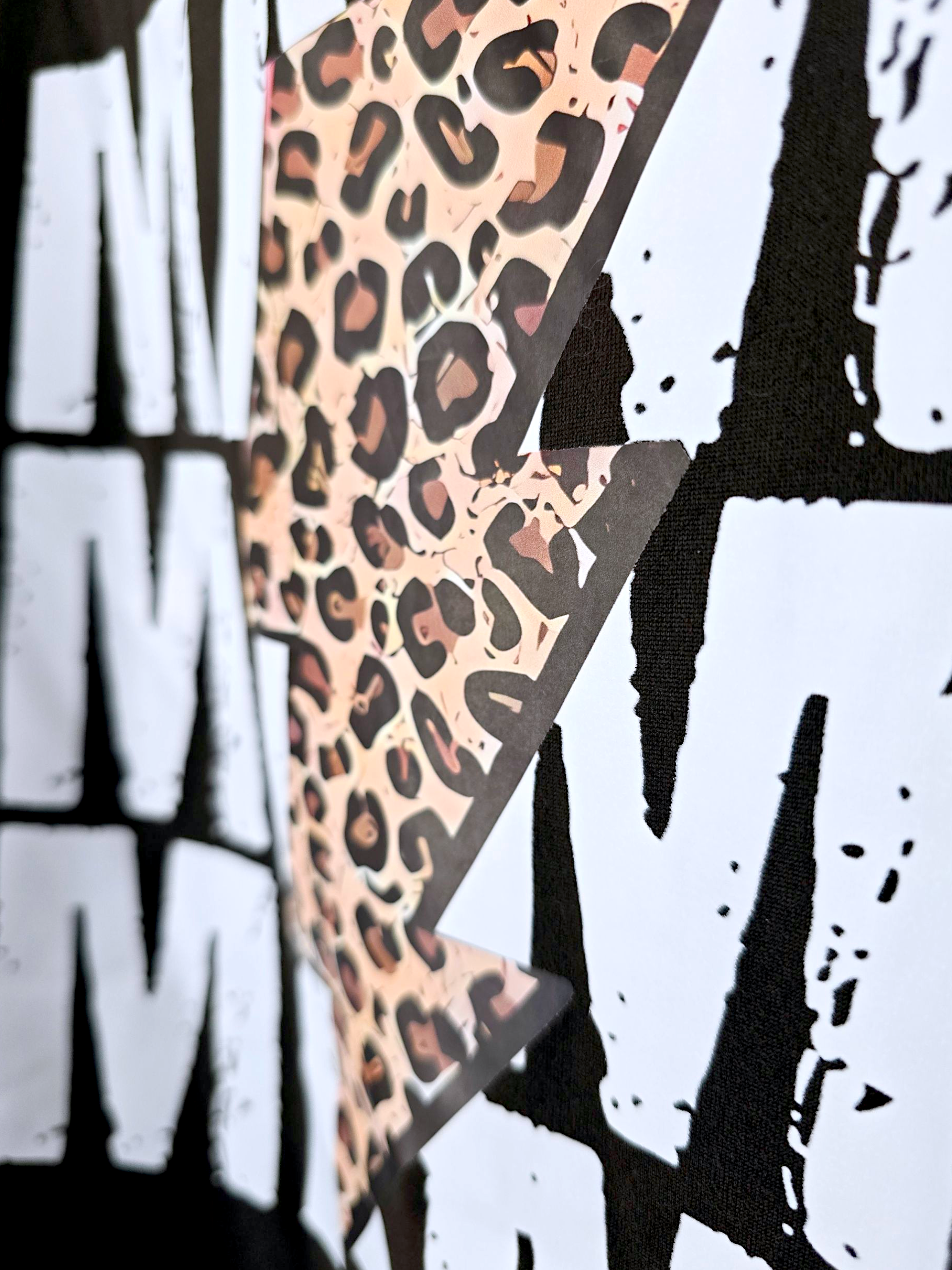 T-shirt noir Mama grr