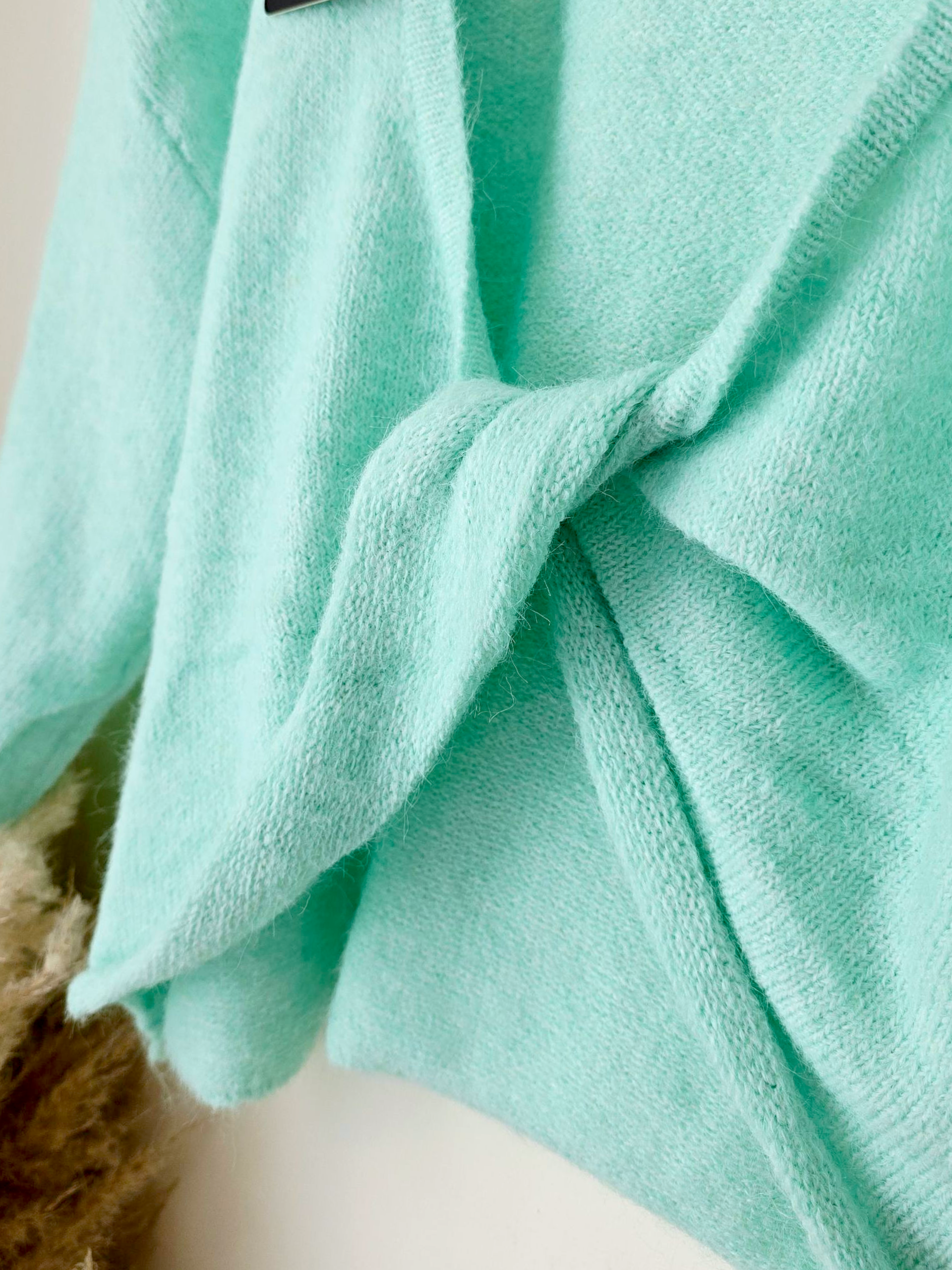 Pull glamour vert menthe