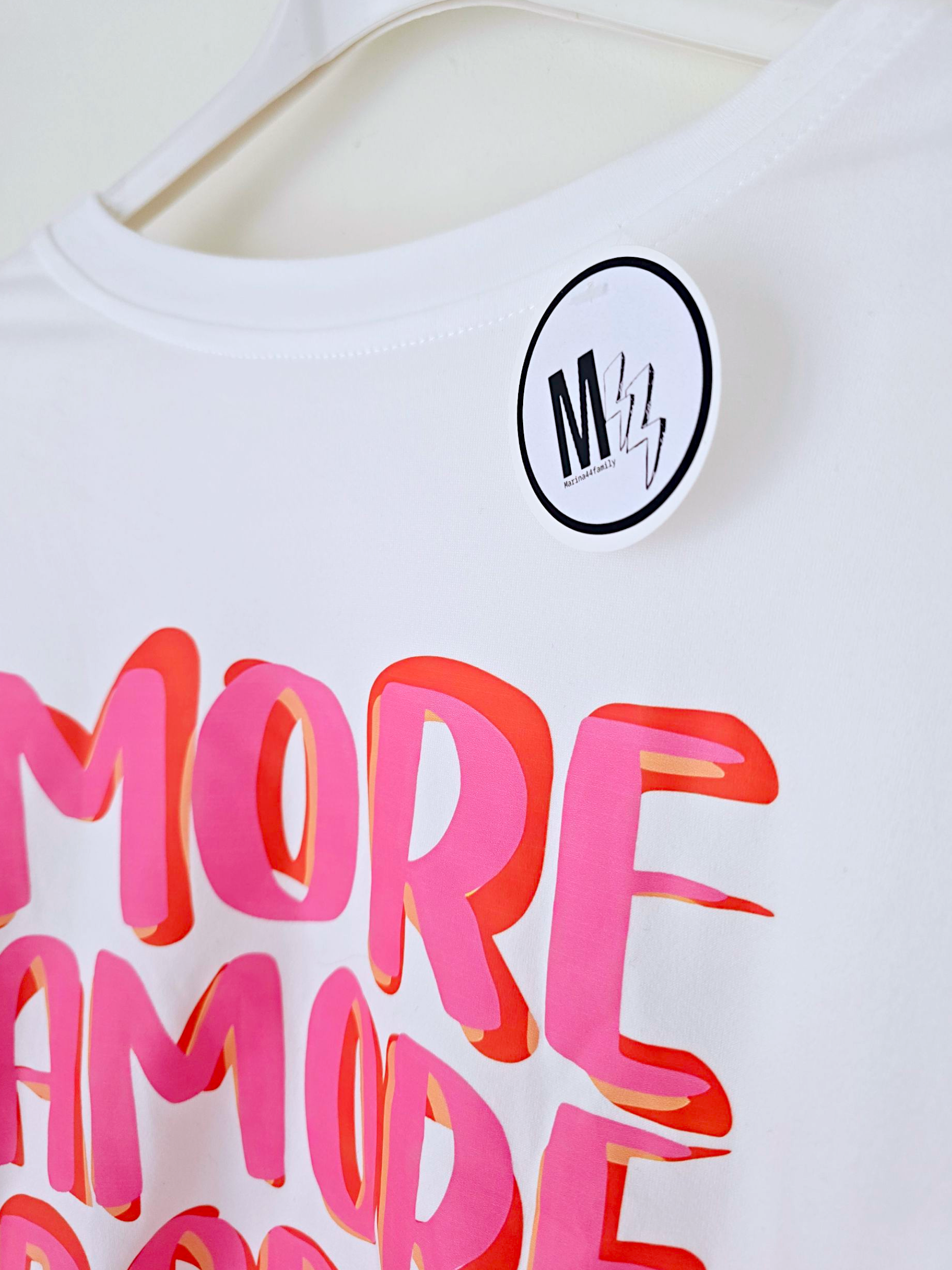Tee-shirt blanc amore