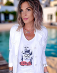 Tee-shirt blanc Blondie