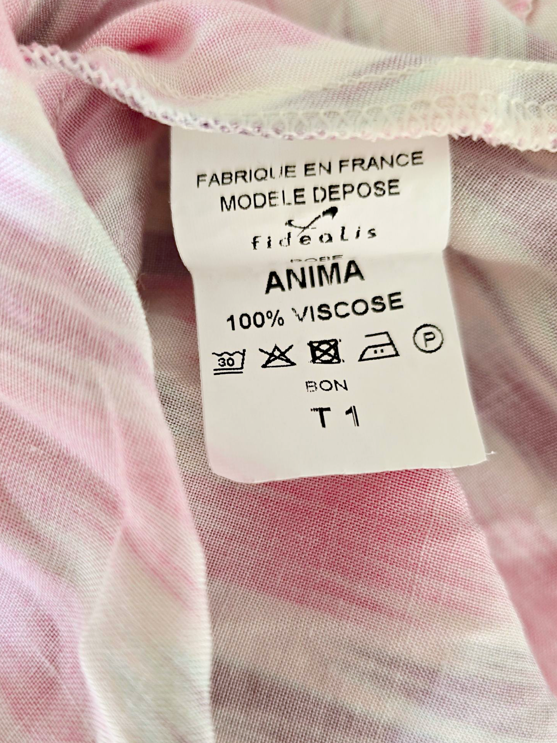 Robe rose éthnique