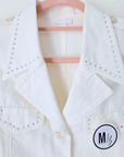 Veste white rock-chic