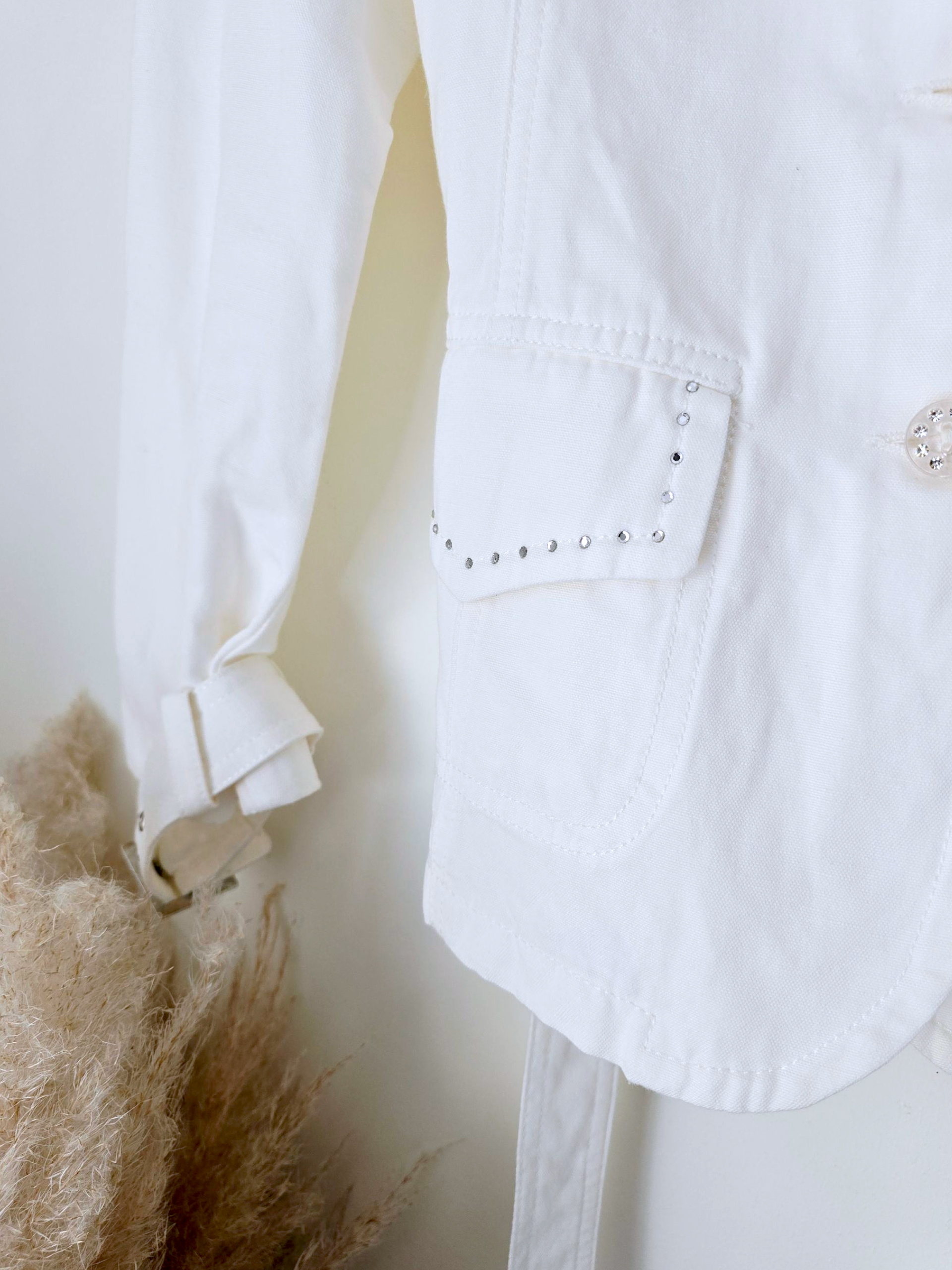 Veste white rock-chic