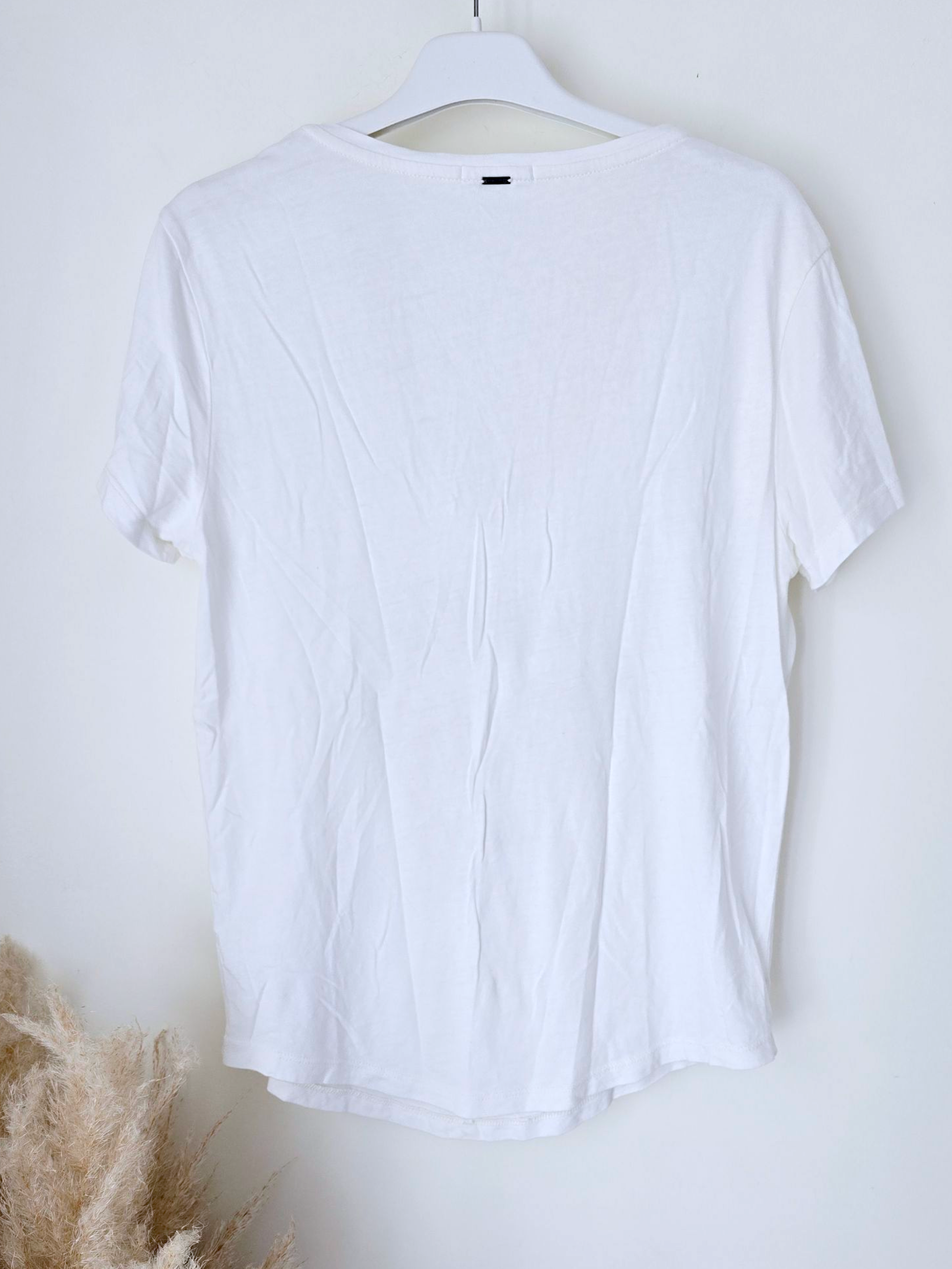 Tee-shirt blanc skull perles bijoux