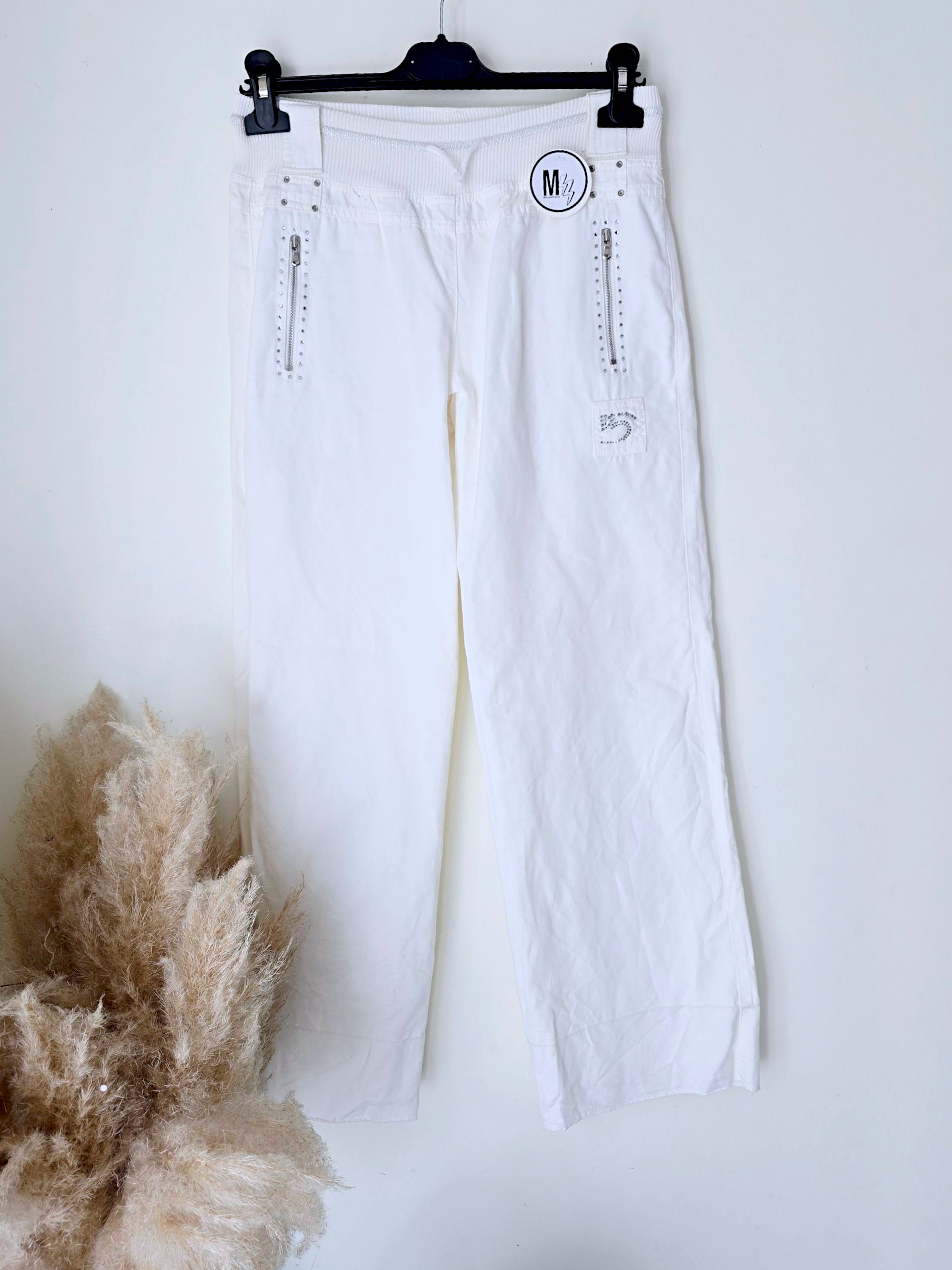 Pantalon white rock-chic