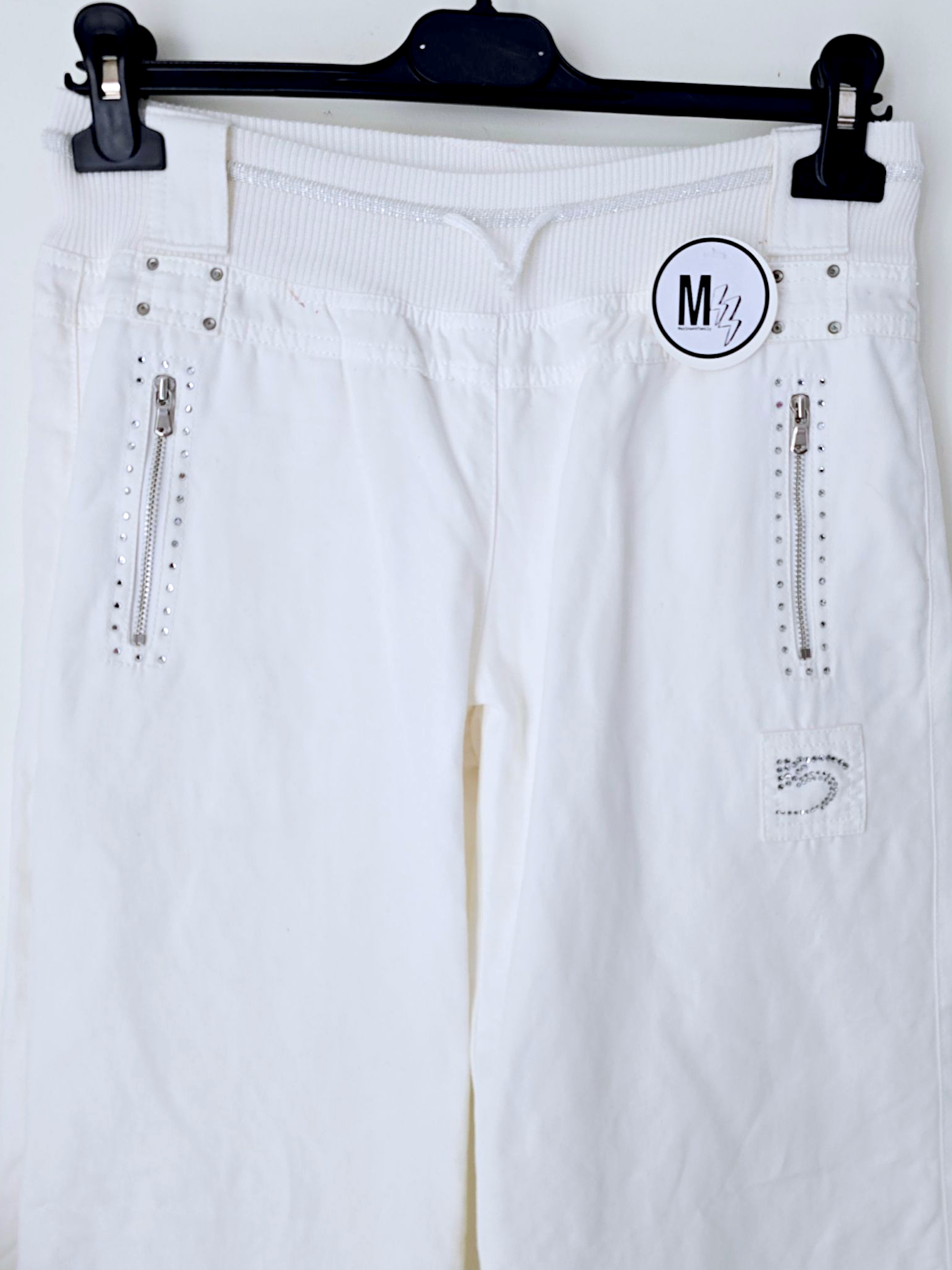 Pantalon white rock-chic