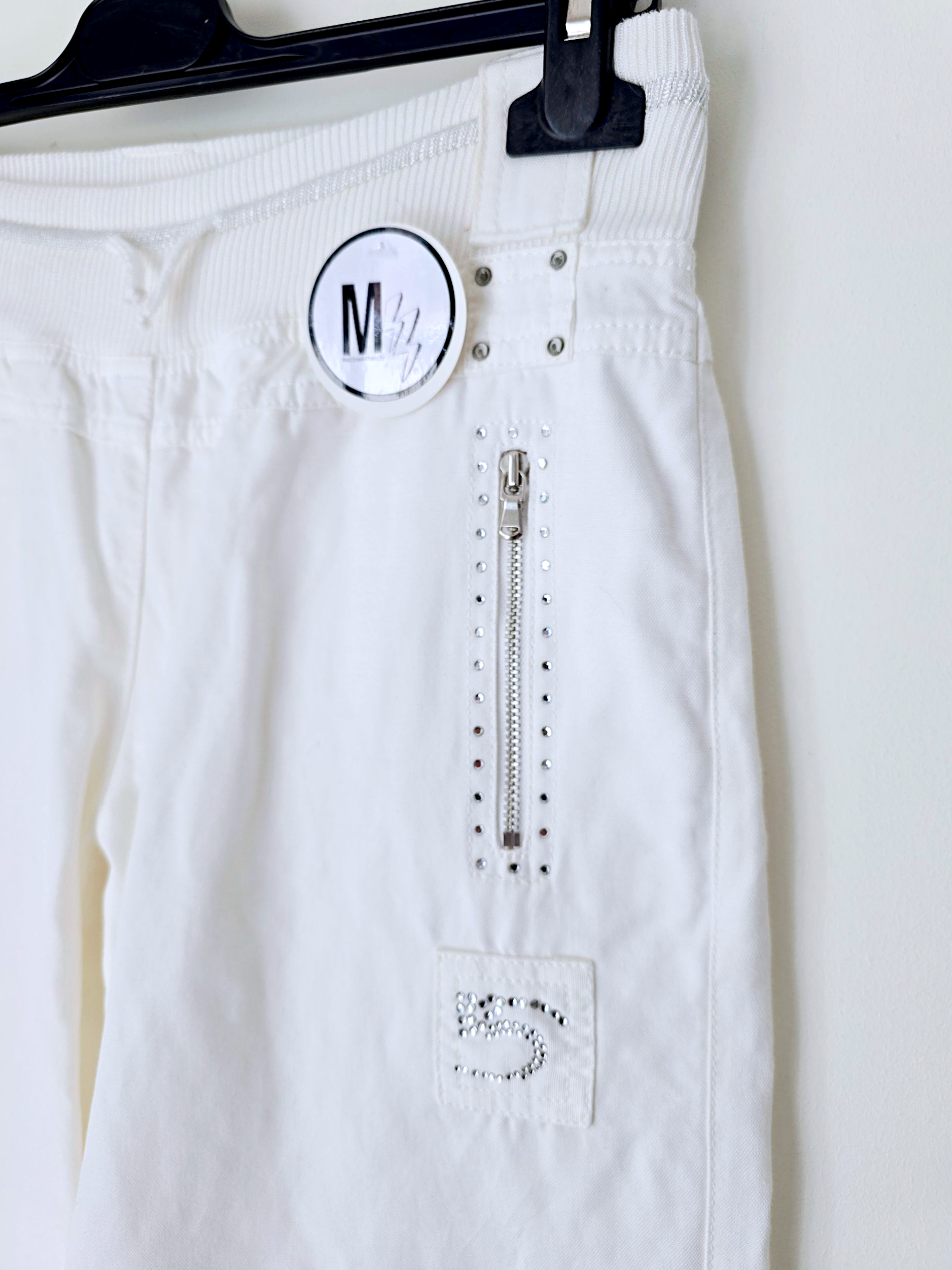 Pantalon white rock-chic