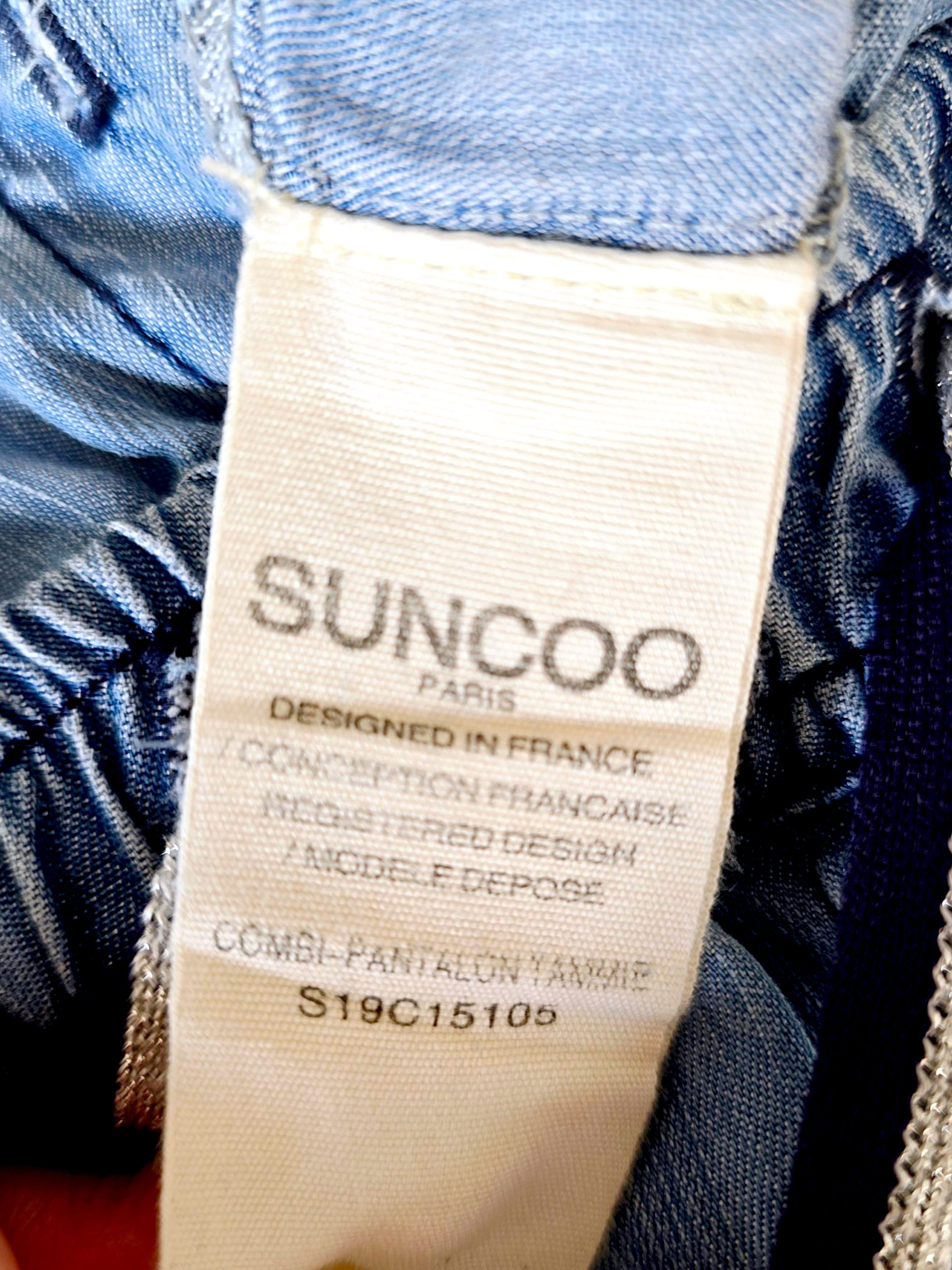 Combinaison bleu en lyocell