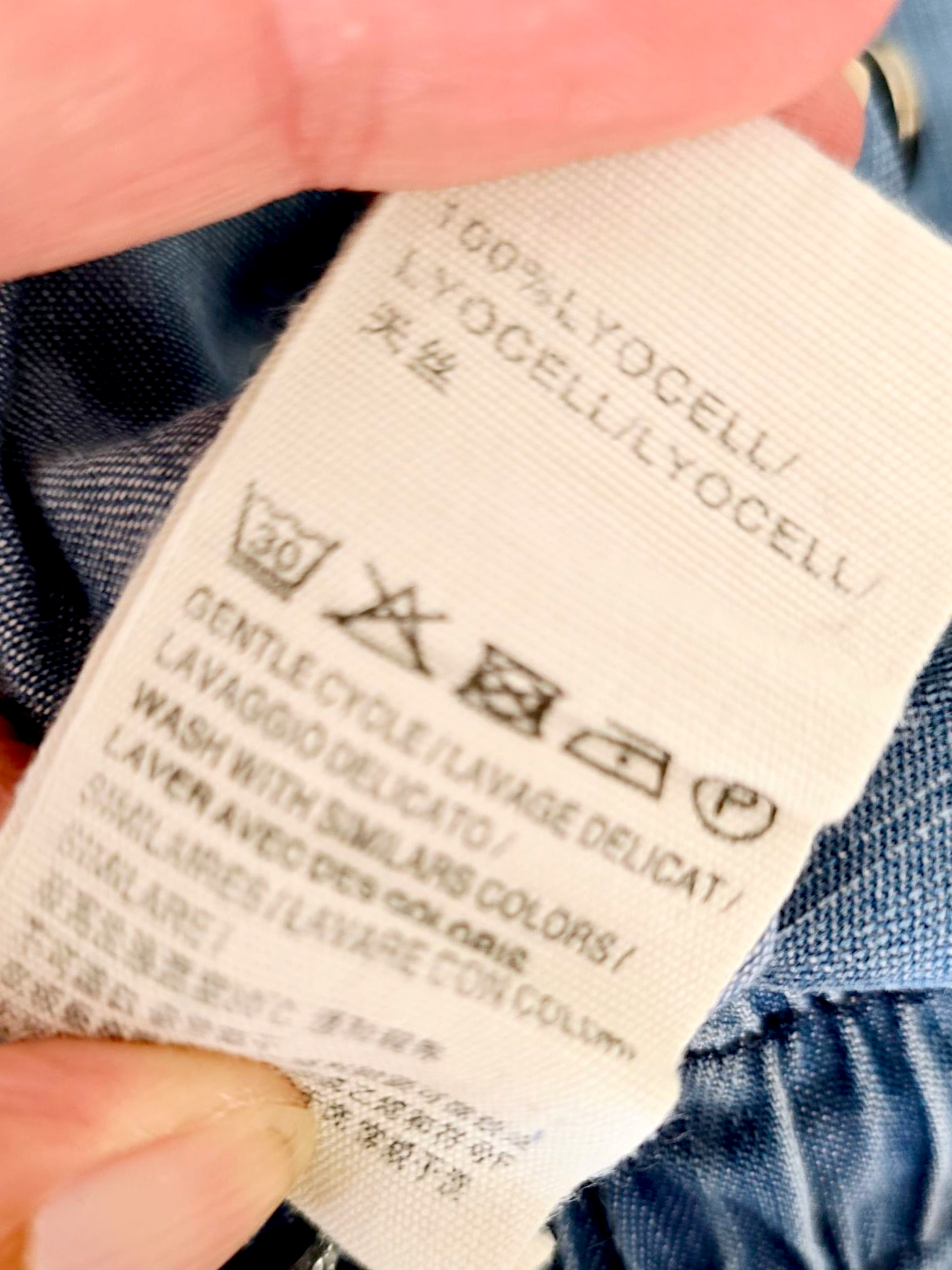 Combinaison bleu en lyocell