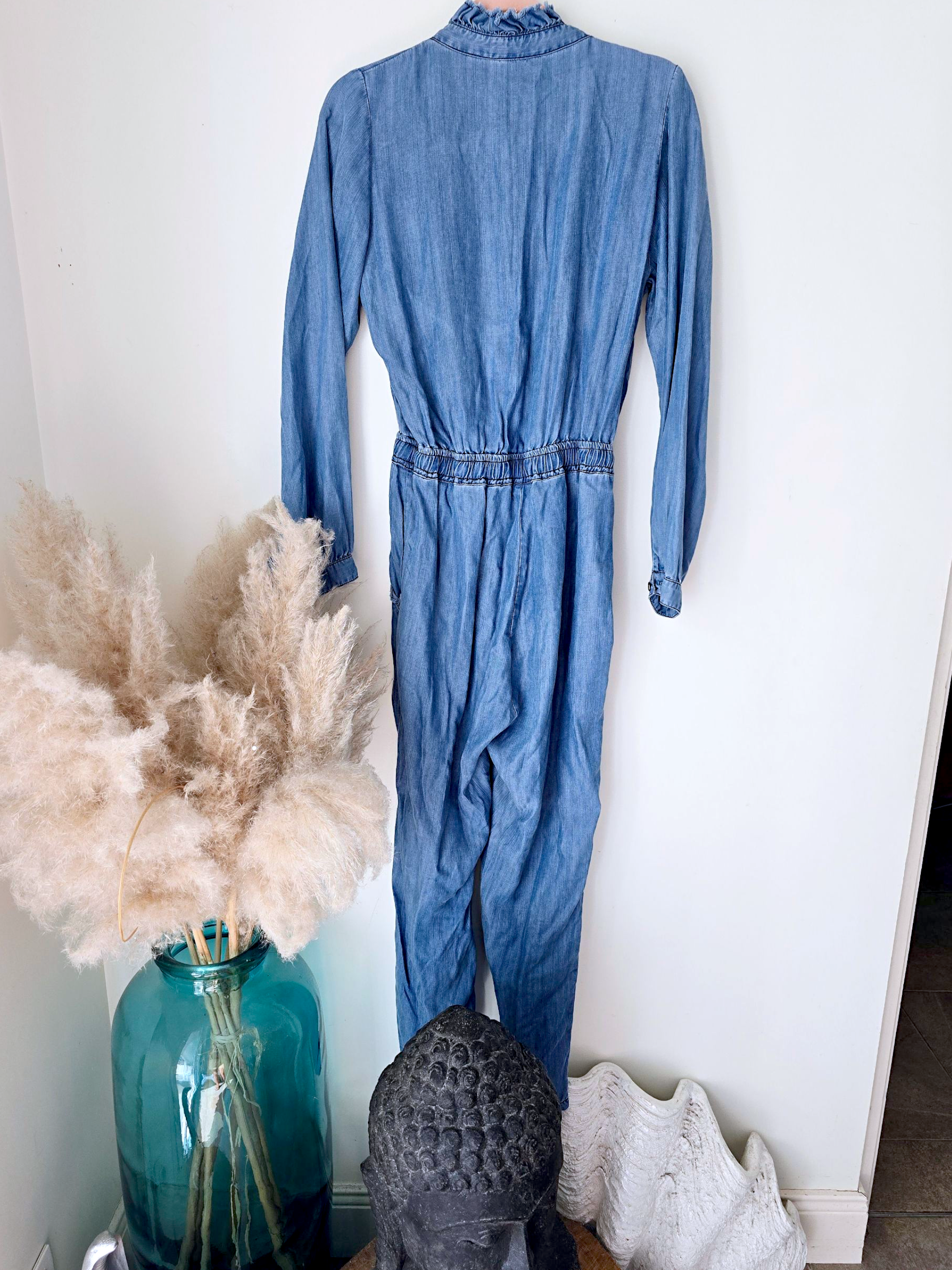 Combinaison bleu en lyocell