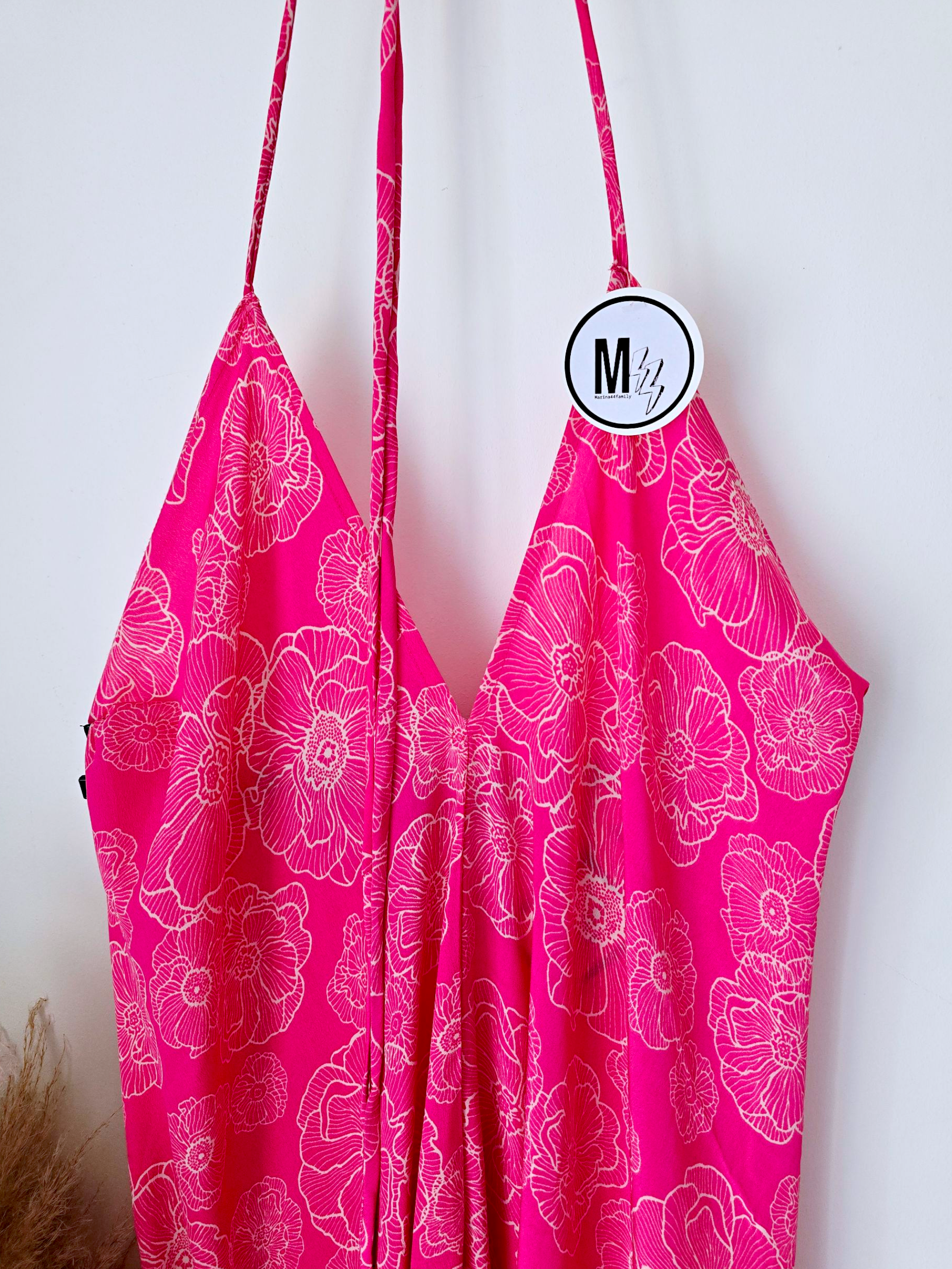 Robe dos nu rose fuchsia