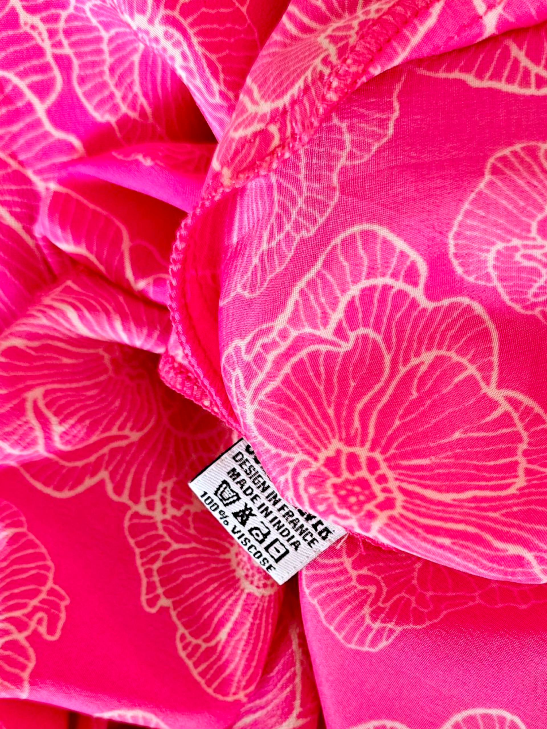Robe dos nu rose fuchsia