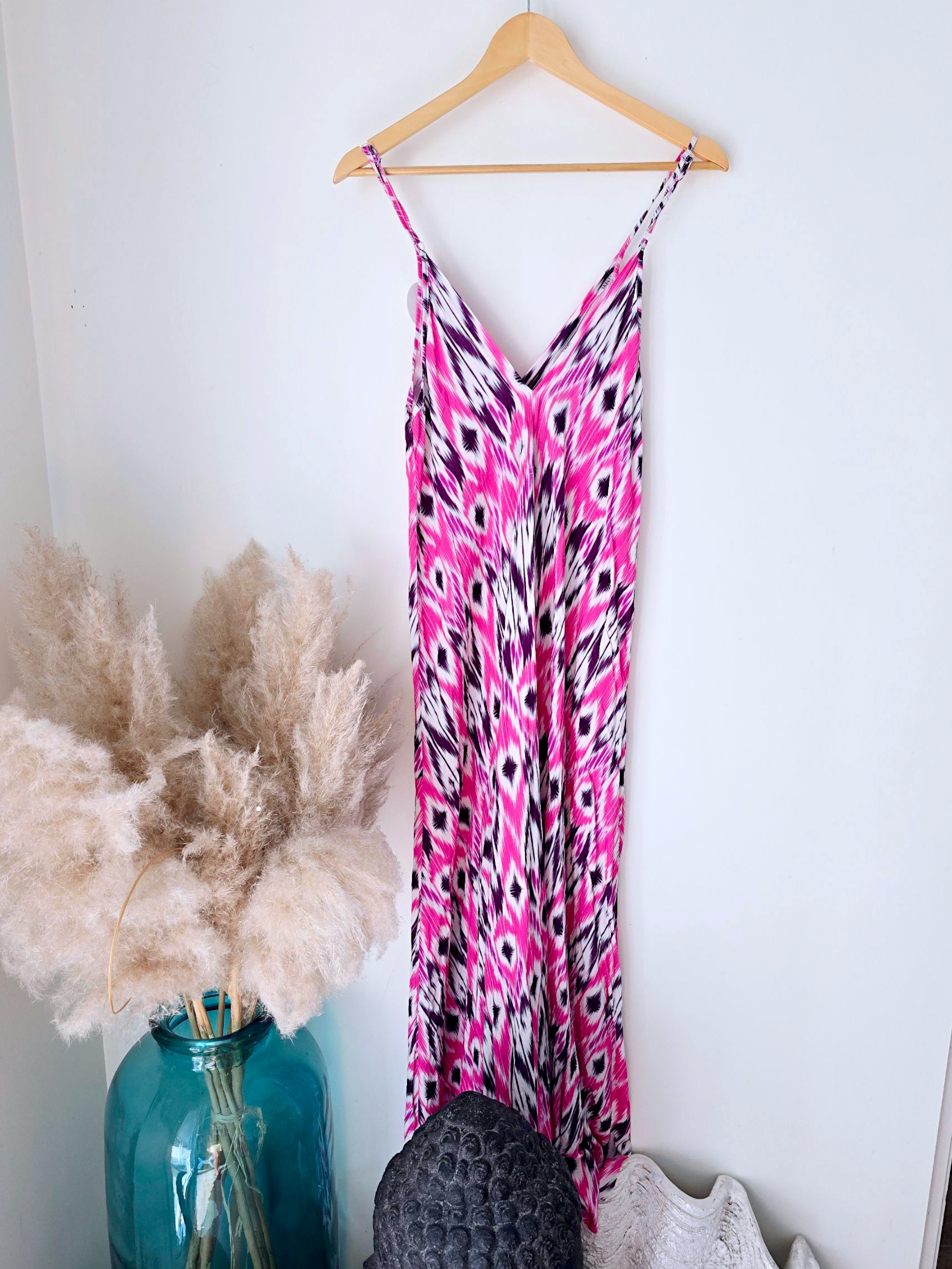 Robe rose éthnique