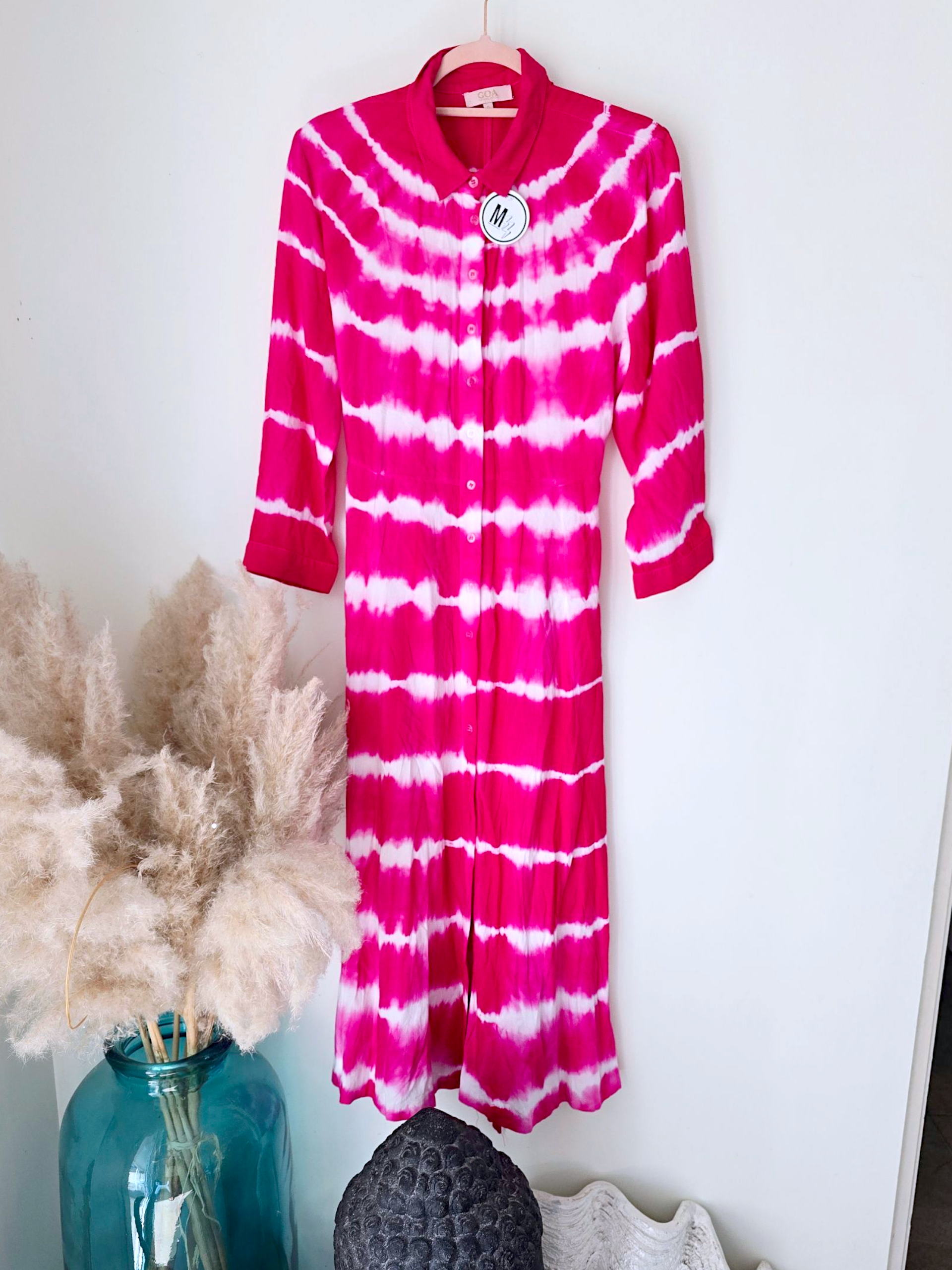 Robe tie and dye fuchsia