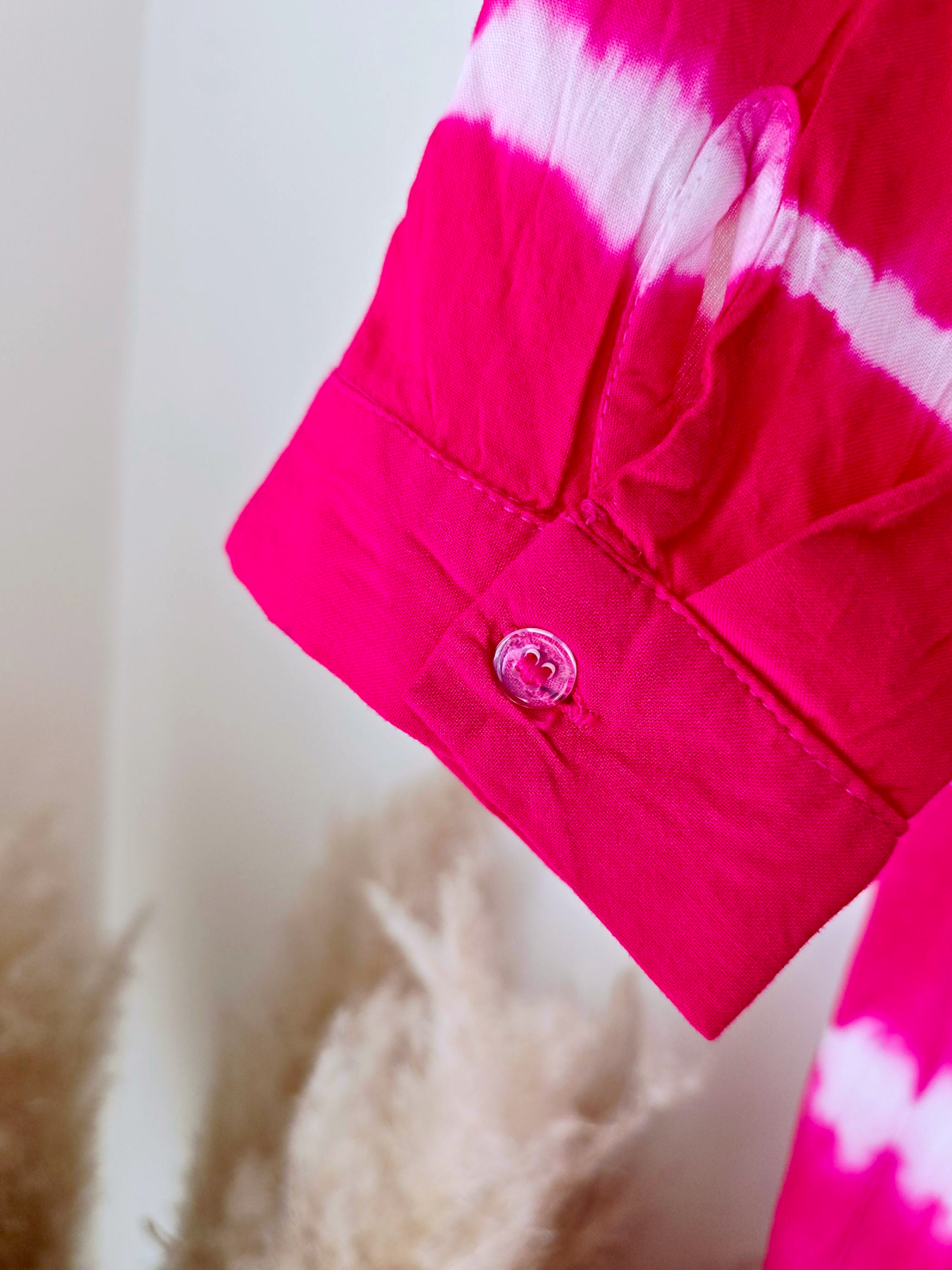 Robe tie and dye fuchsia