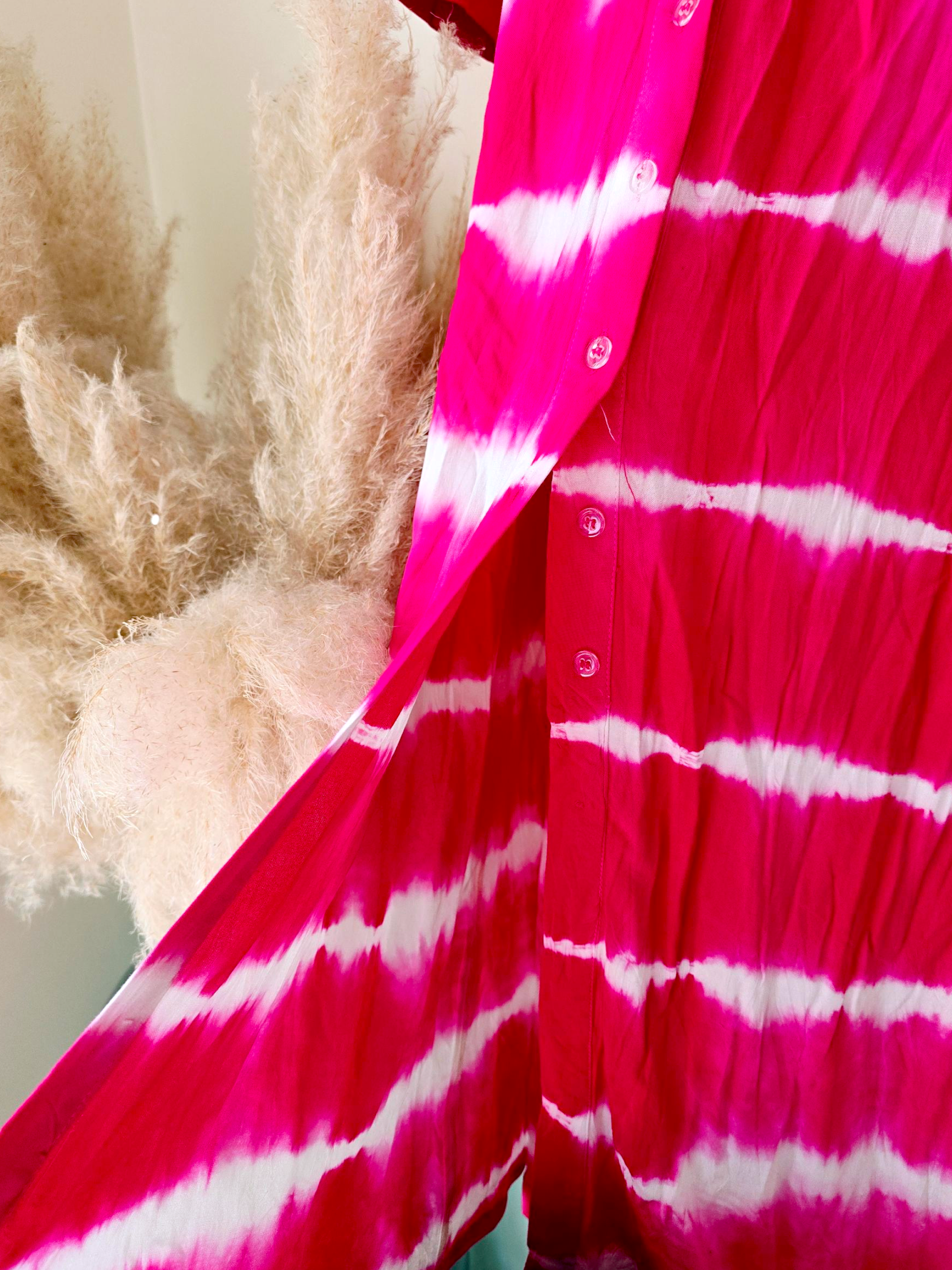 Robe tie and dye fuchsia