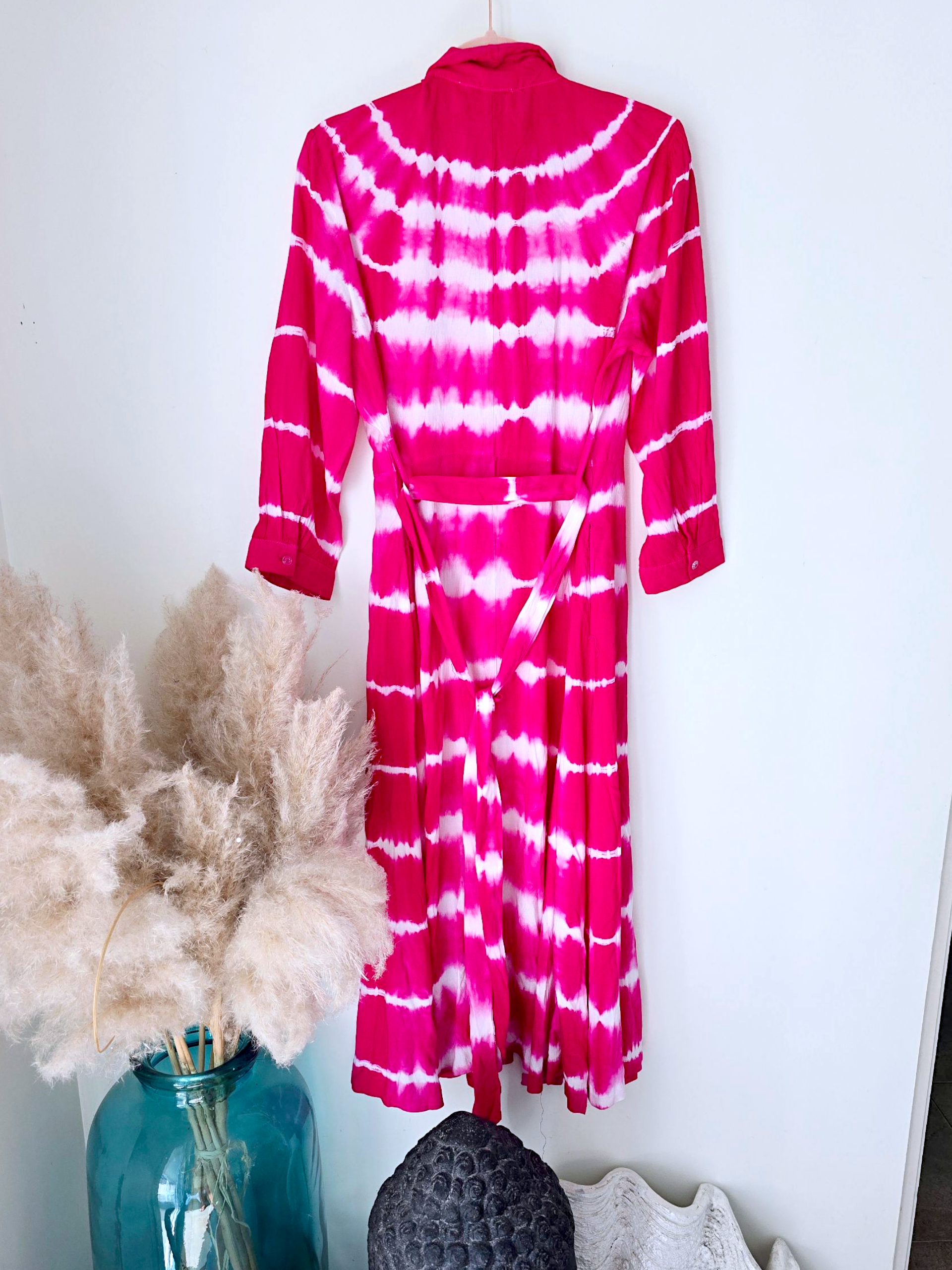 Robe tie and dye fuchsia