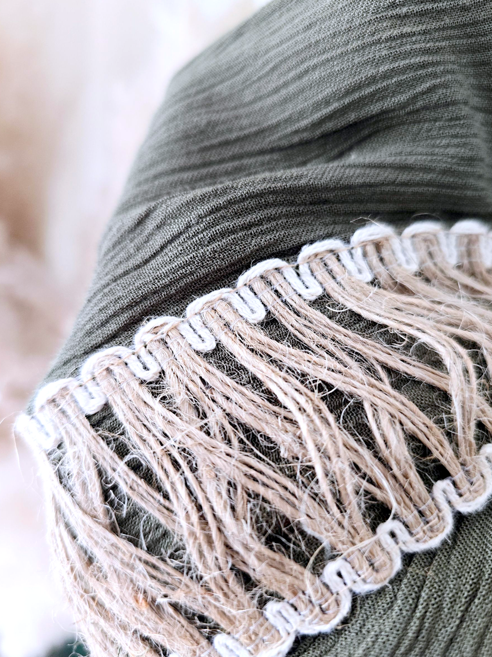 Robe bohème-chic kaki