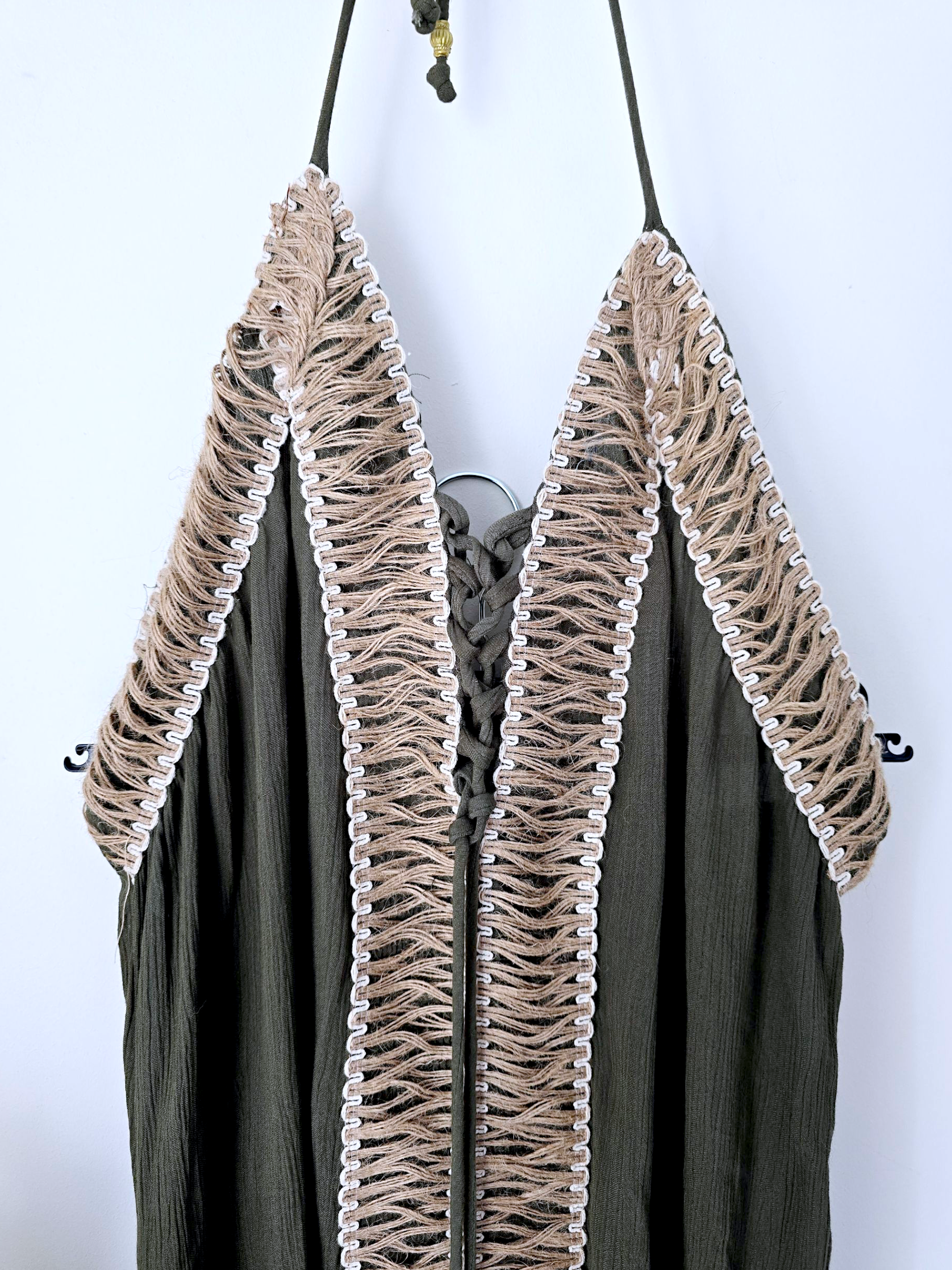 Robe bohème-chic kaki