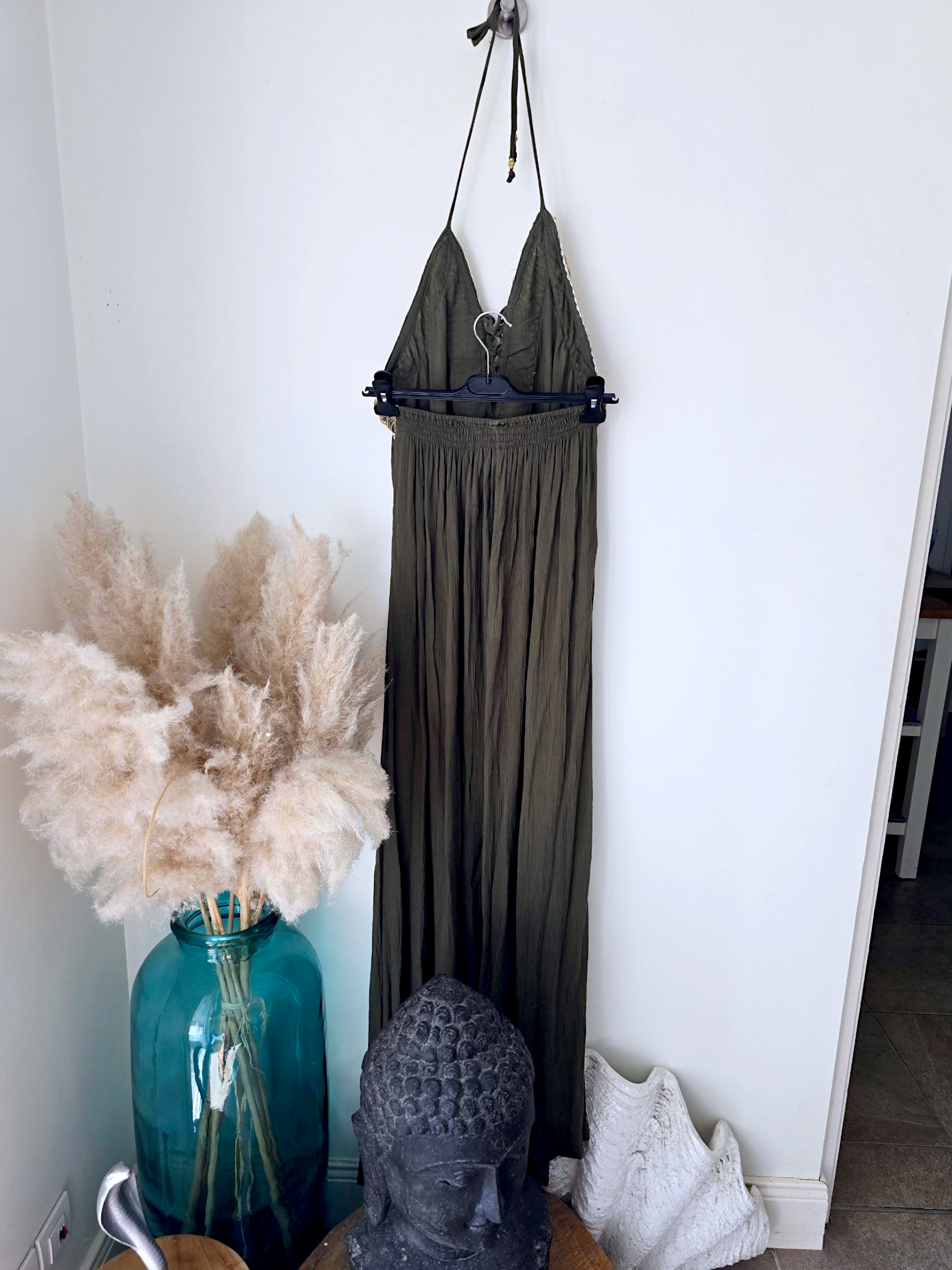 Robe bohème-chic kaki