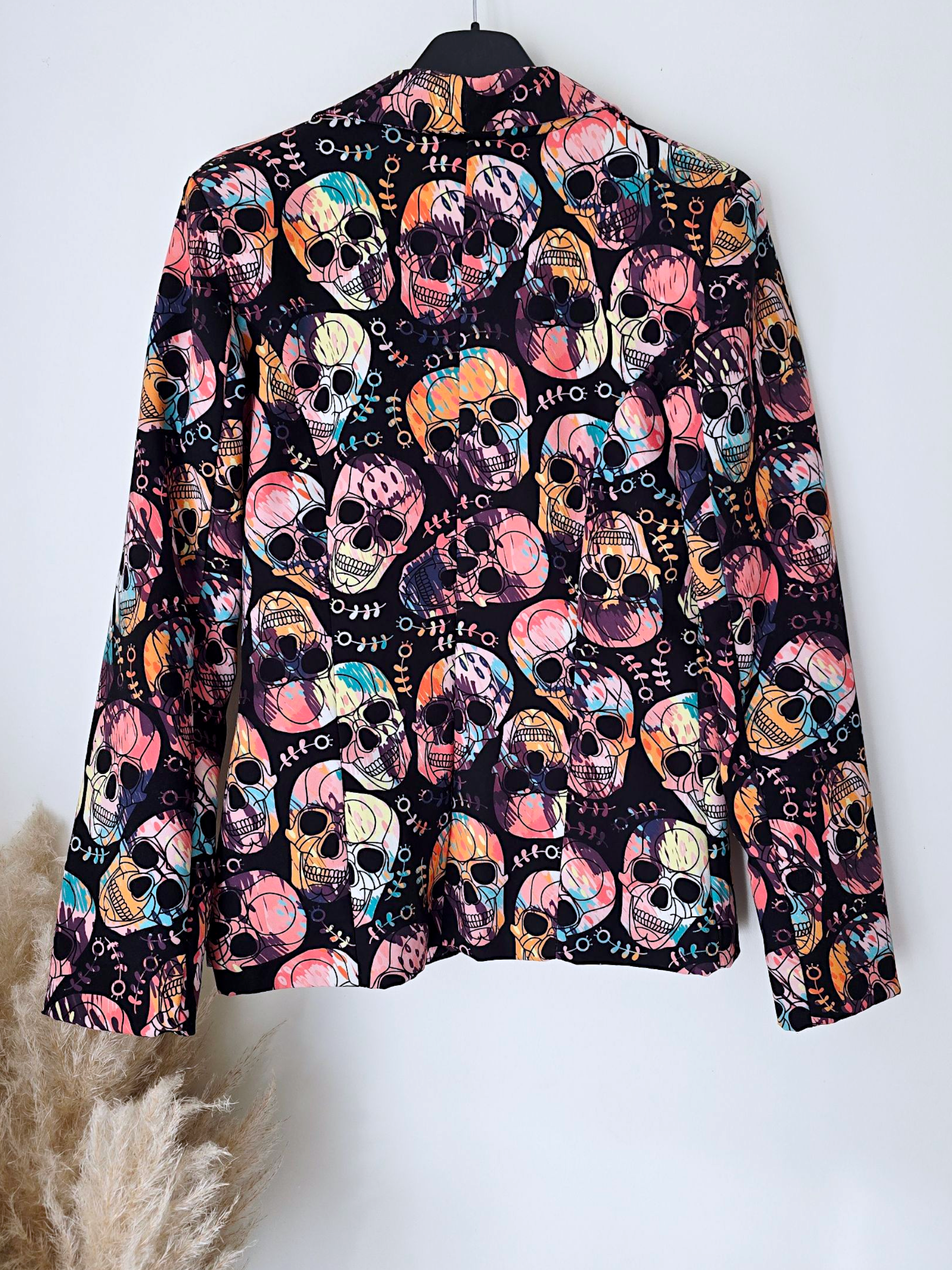 Veste cintrée skull fluo